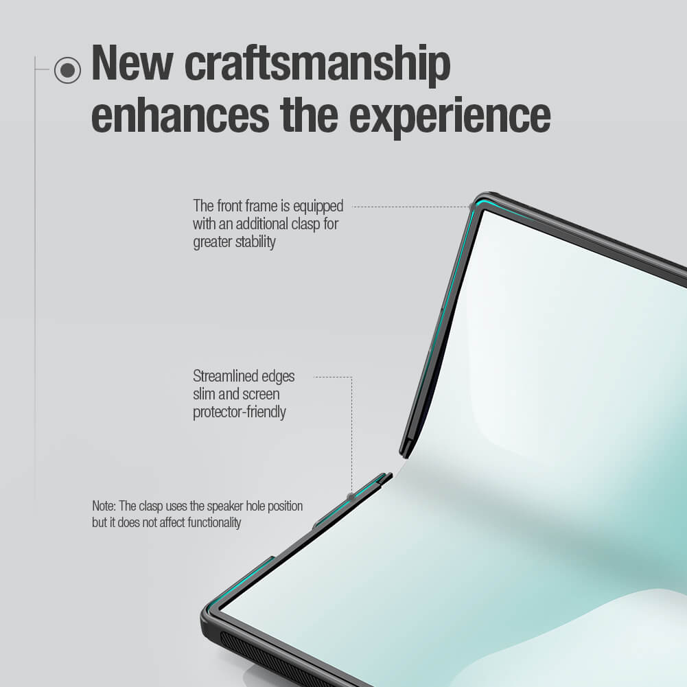 Nillkin Super Frosted Shield Fold with S-Pen case Matte cover case - Samsung Galaxy Z Fold 7