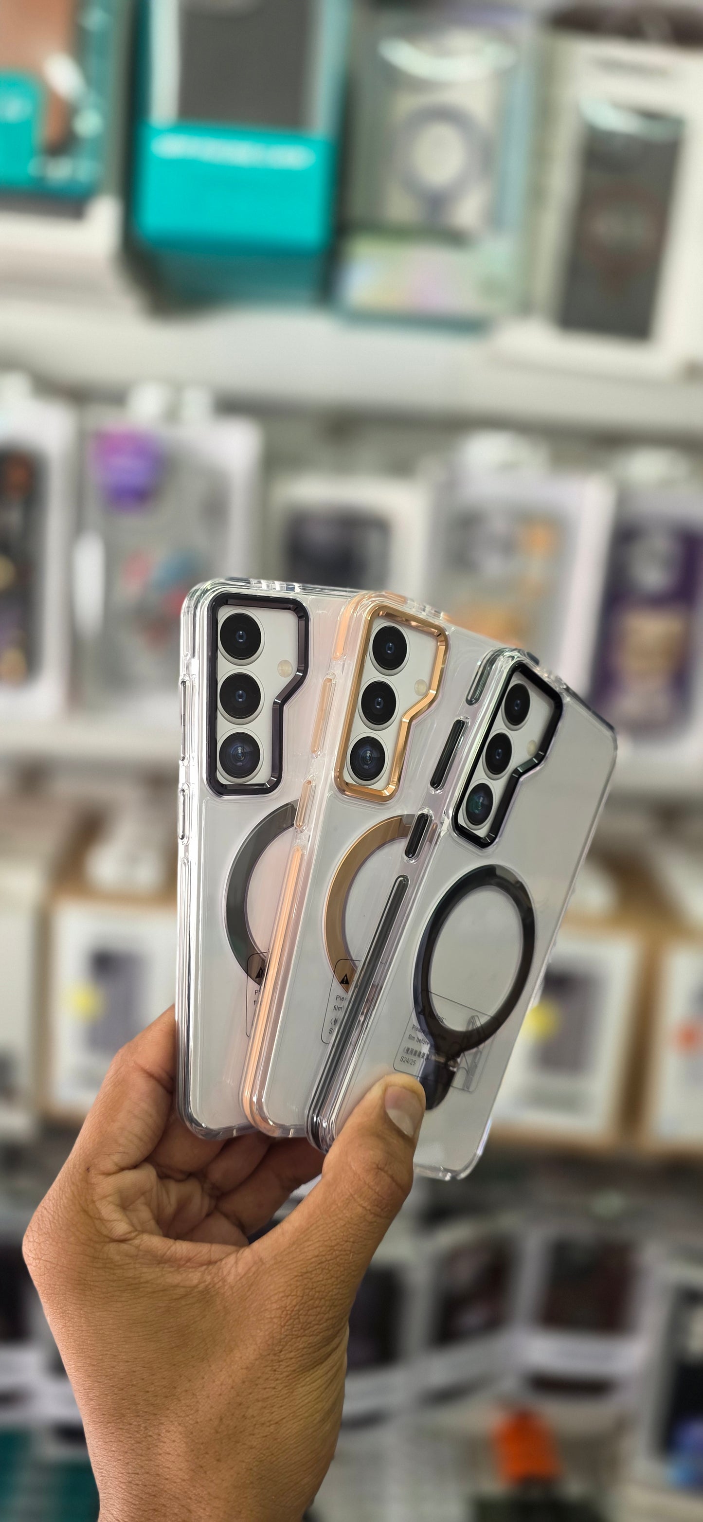 SRP MagSafe With Stand Transparent Case - Samsung S25