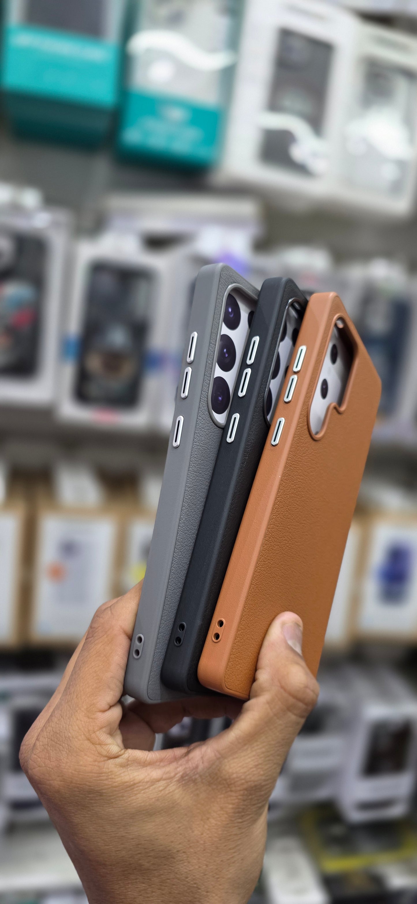 GLSMAXLAB PU Leather Case For Samsung S25 Ultra