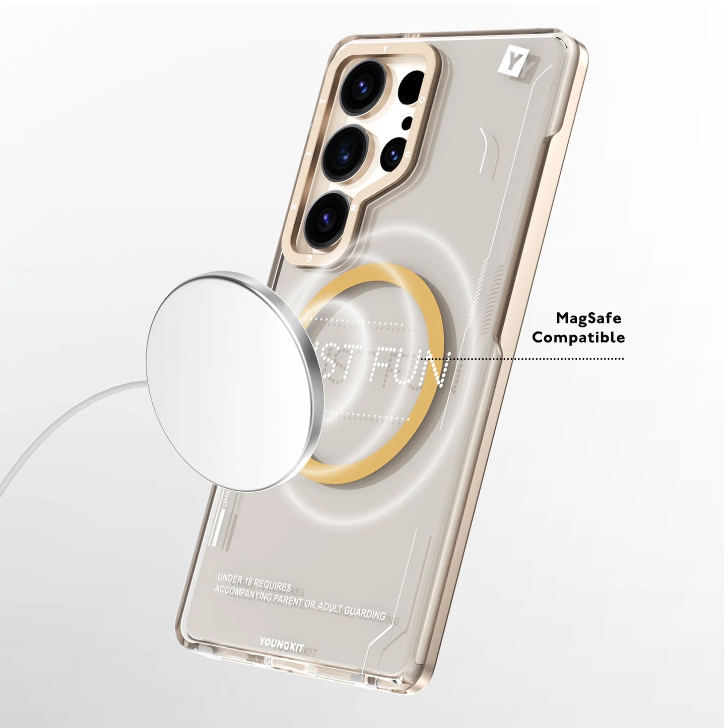 YOUNGKIT Removable Crystal Non-Yellowing - Samsung S25 Ultra