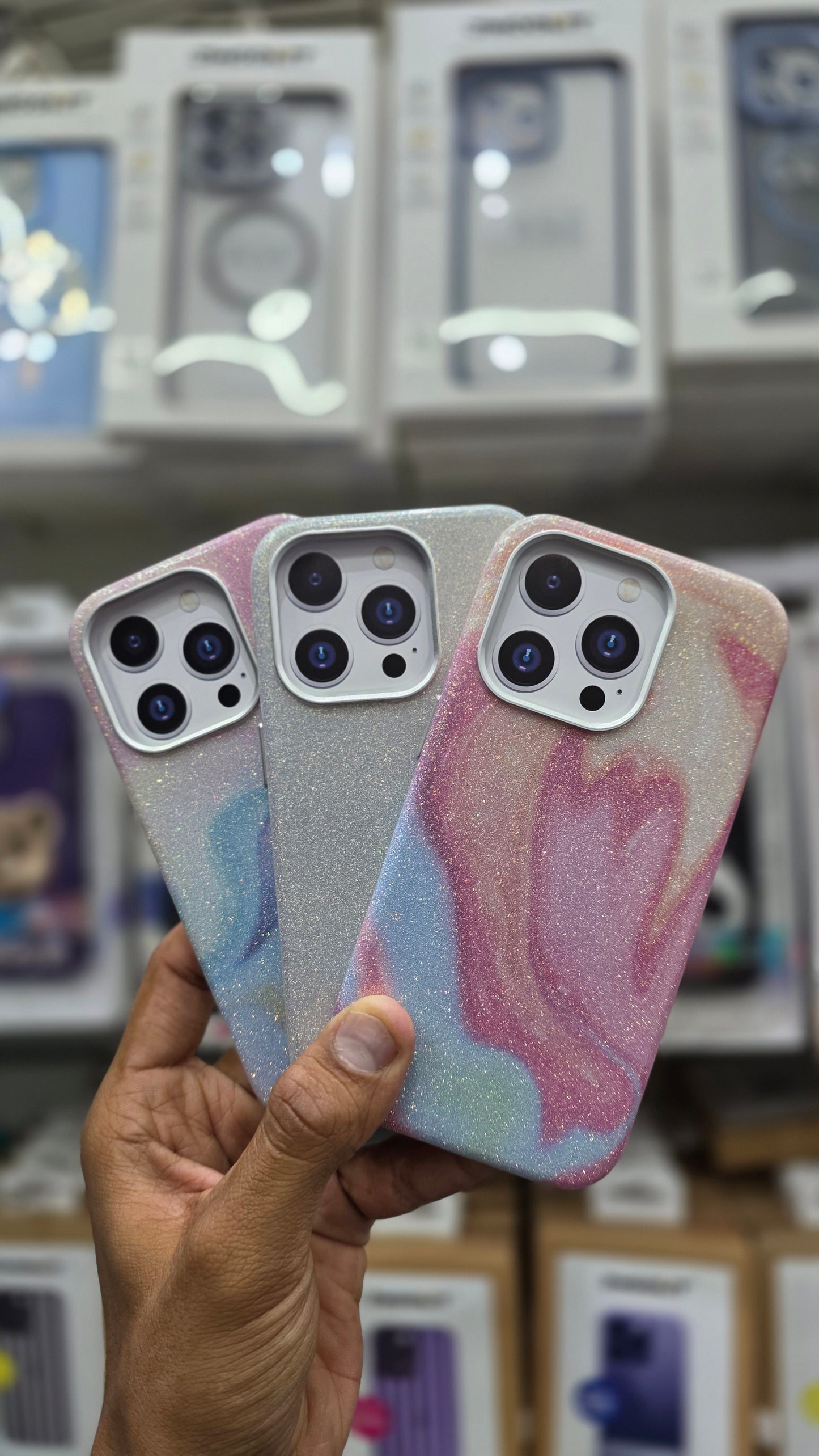 SRP Glittery Pastel Swirl Case WIth MagSafe - iPhone 15 Pro