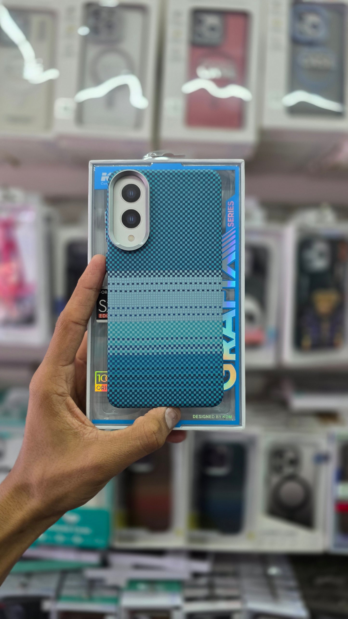 KDM Carbon Fiber Texture Case - Samsung S25 Edge