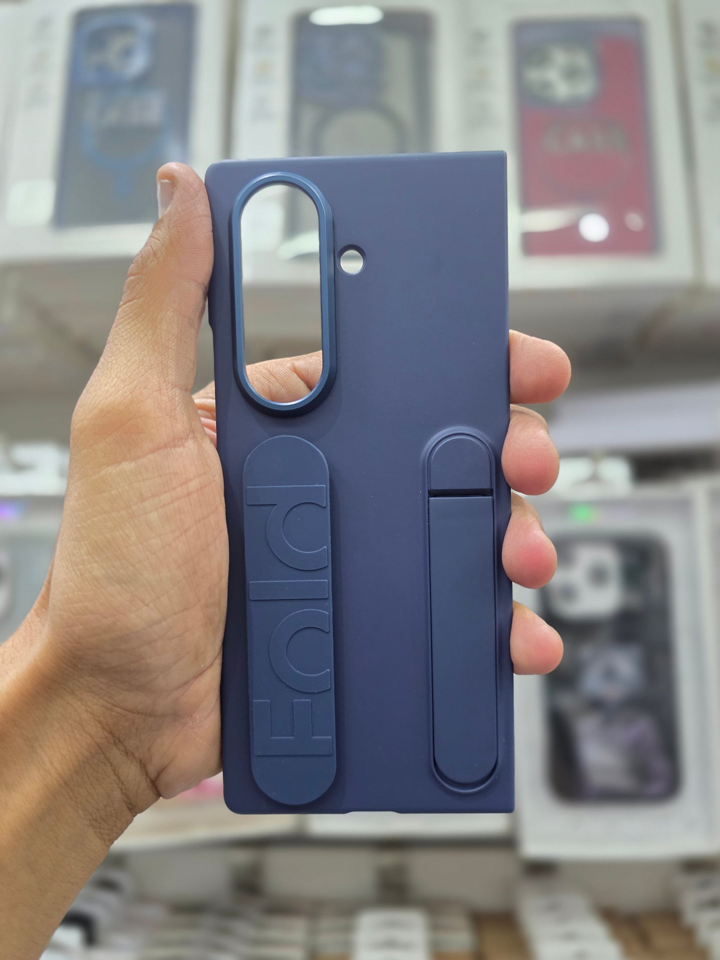 Stand Wrist Strip Case With Glass - Samsung Z Fold 7