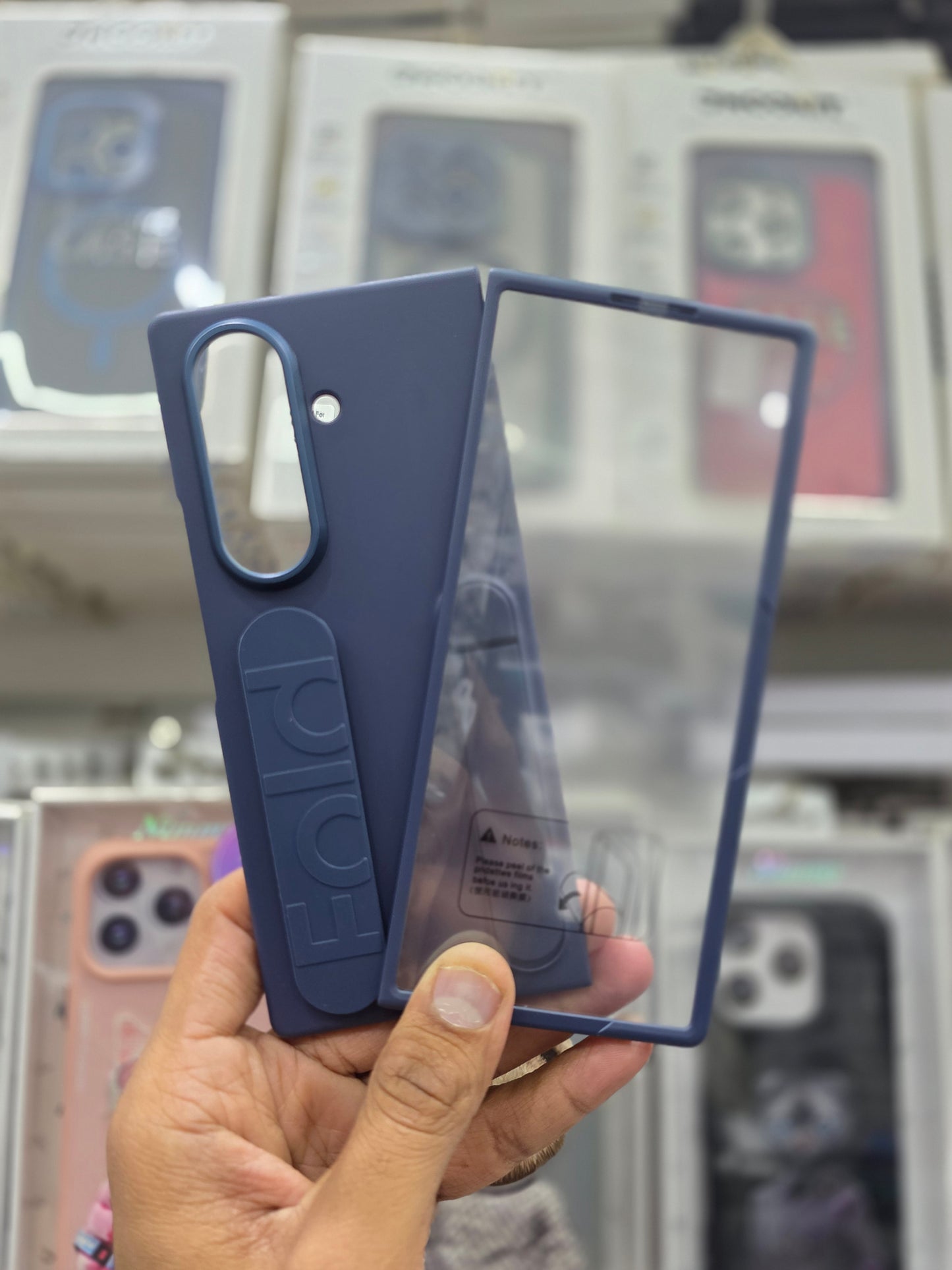 Stand Wrist Strip Case With Glass - Samsung Z Fold 7