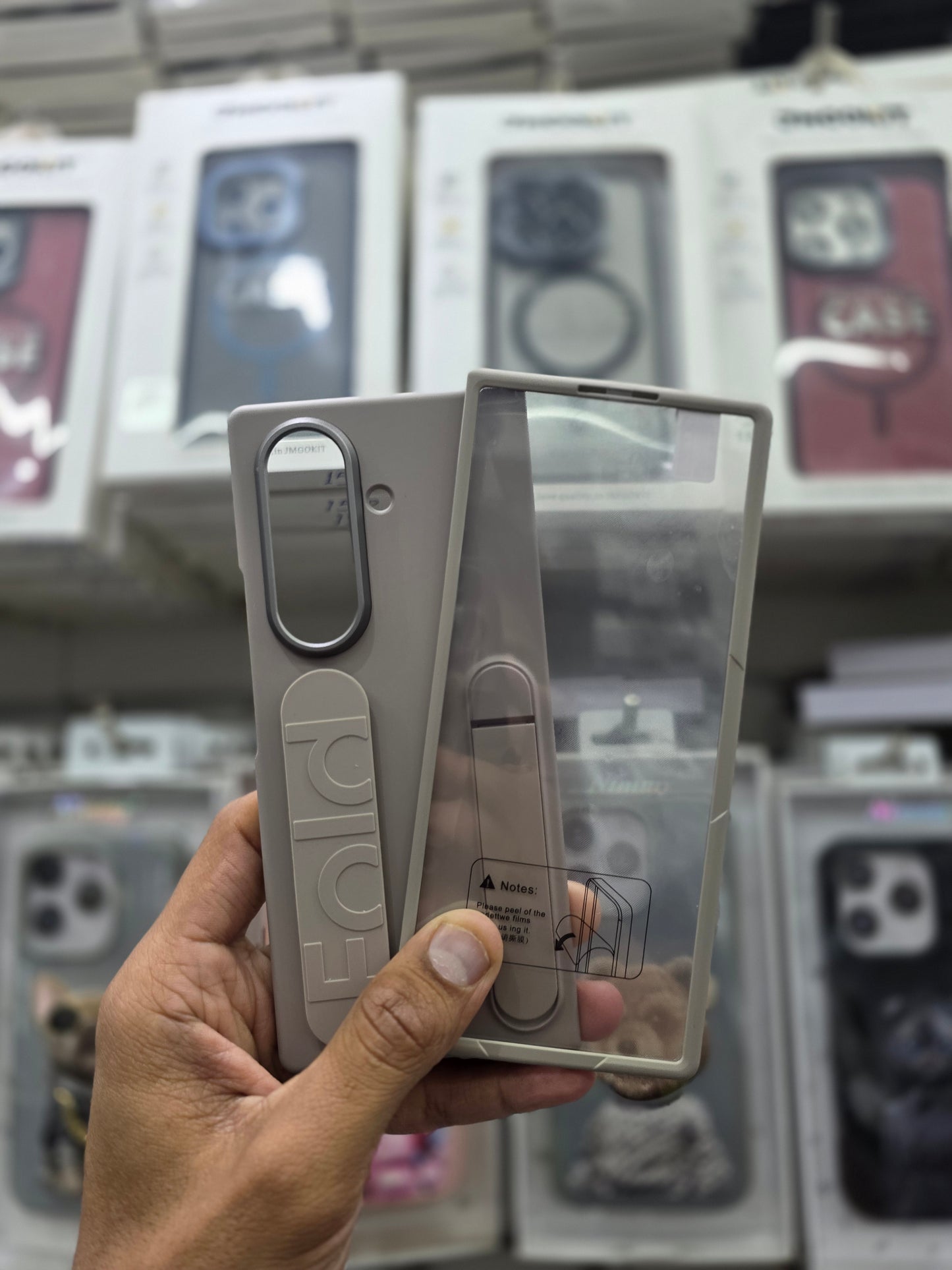 Stand Wrist Strip Case With Glass - Samsung Z Fold 7