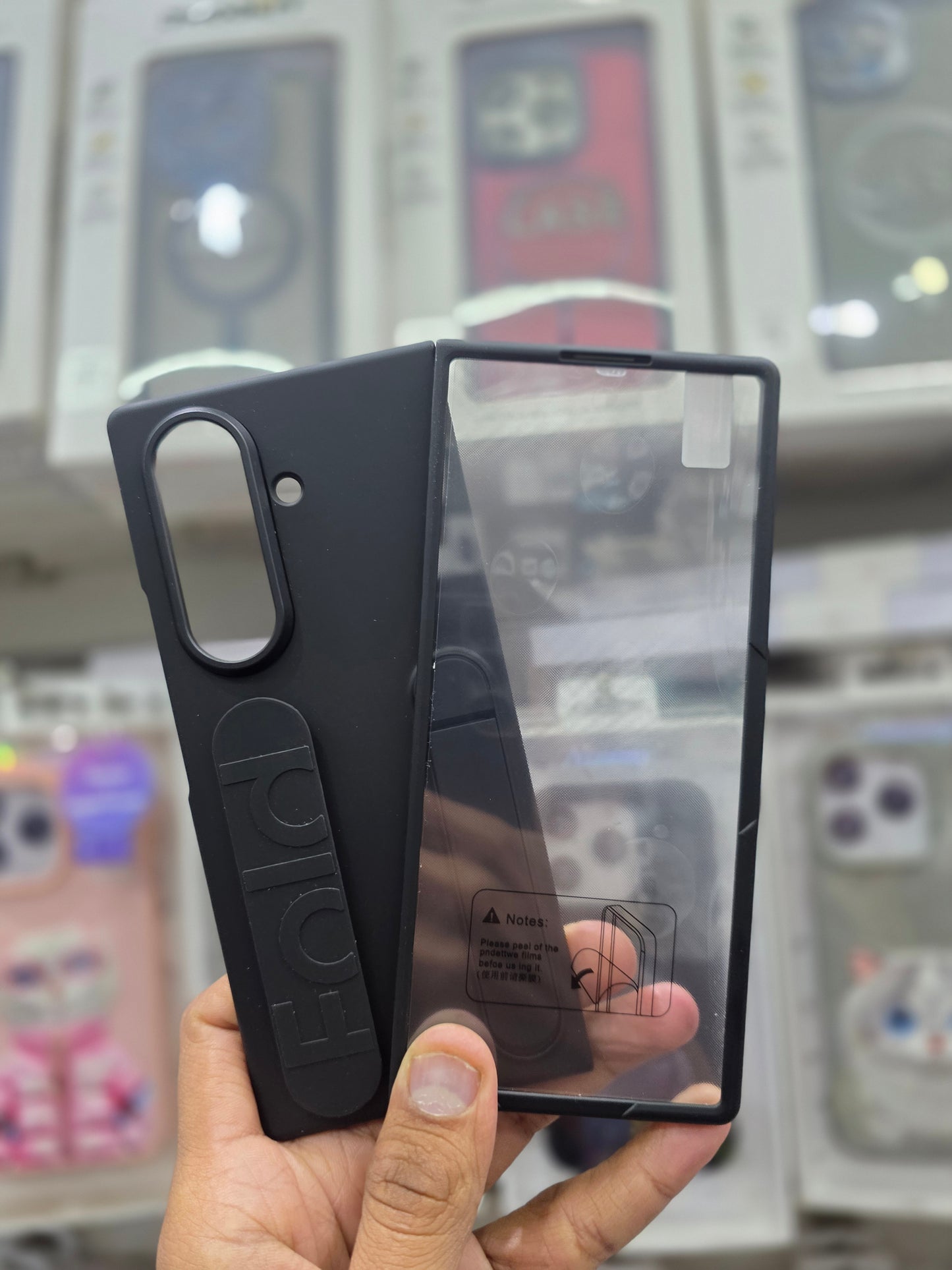 Stand Wrist Strip Case With Glass - Samsung Z Fold 7