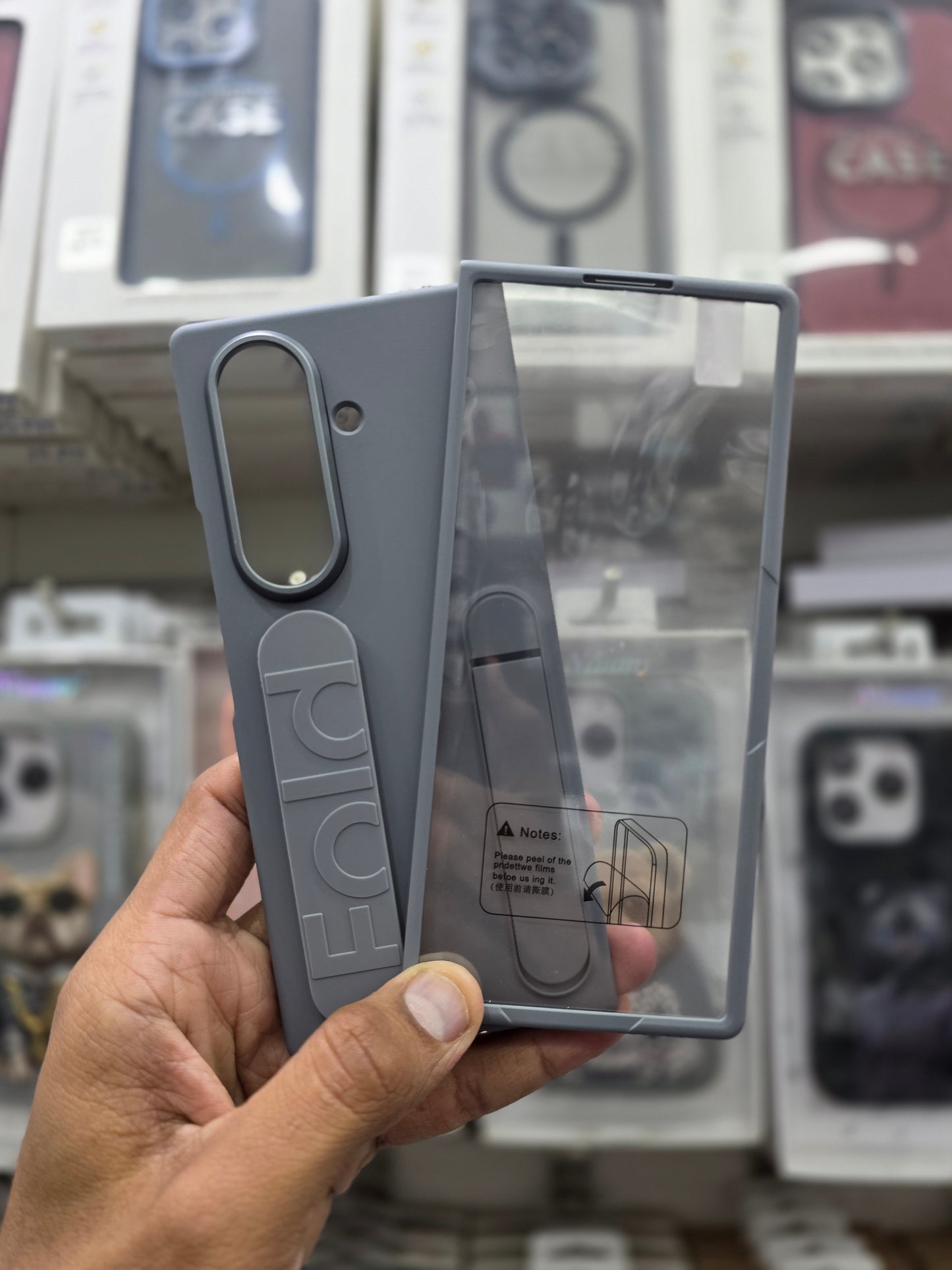 Stand Wrist Strip Case With Glass - Samsung Z Fold 7
