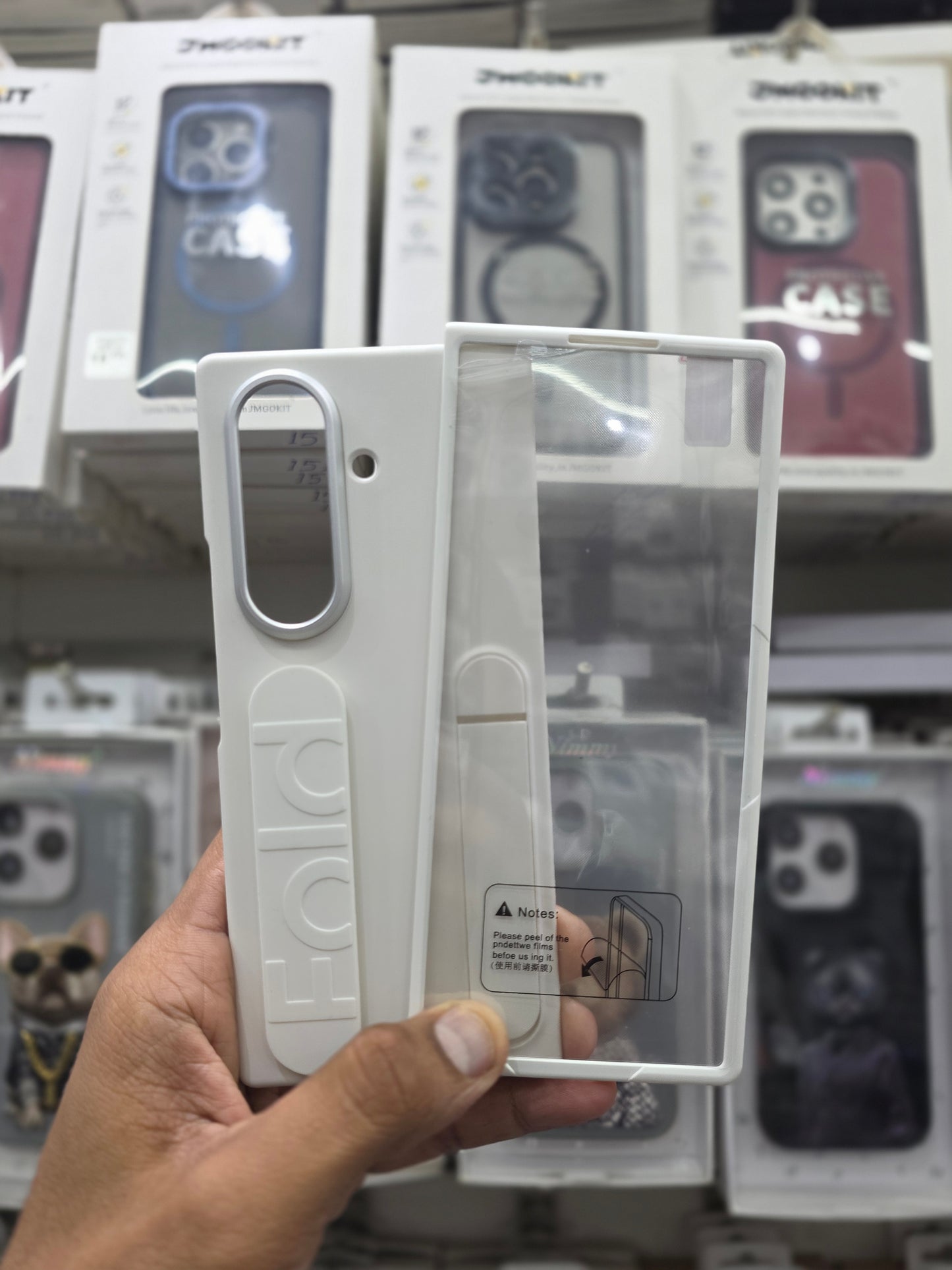 Stand Wrist Strip Case With Glass - Samsung Z Fold 7