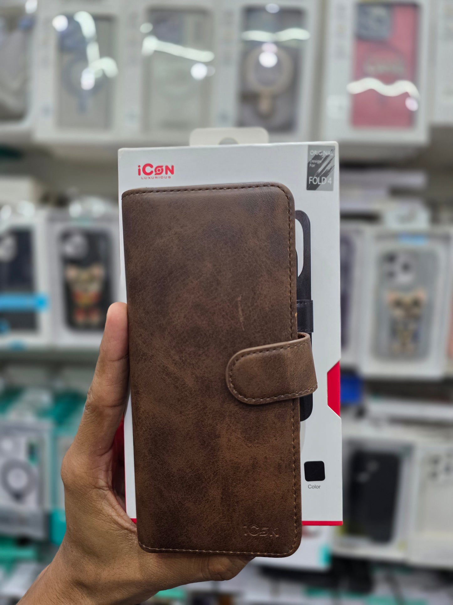 Magnet Adsorbed Wallet Case - Samsung Galaxy Fold 4