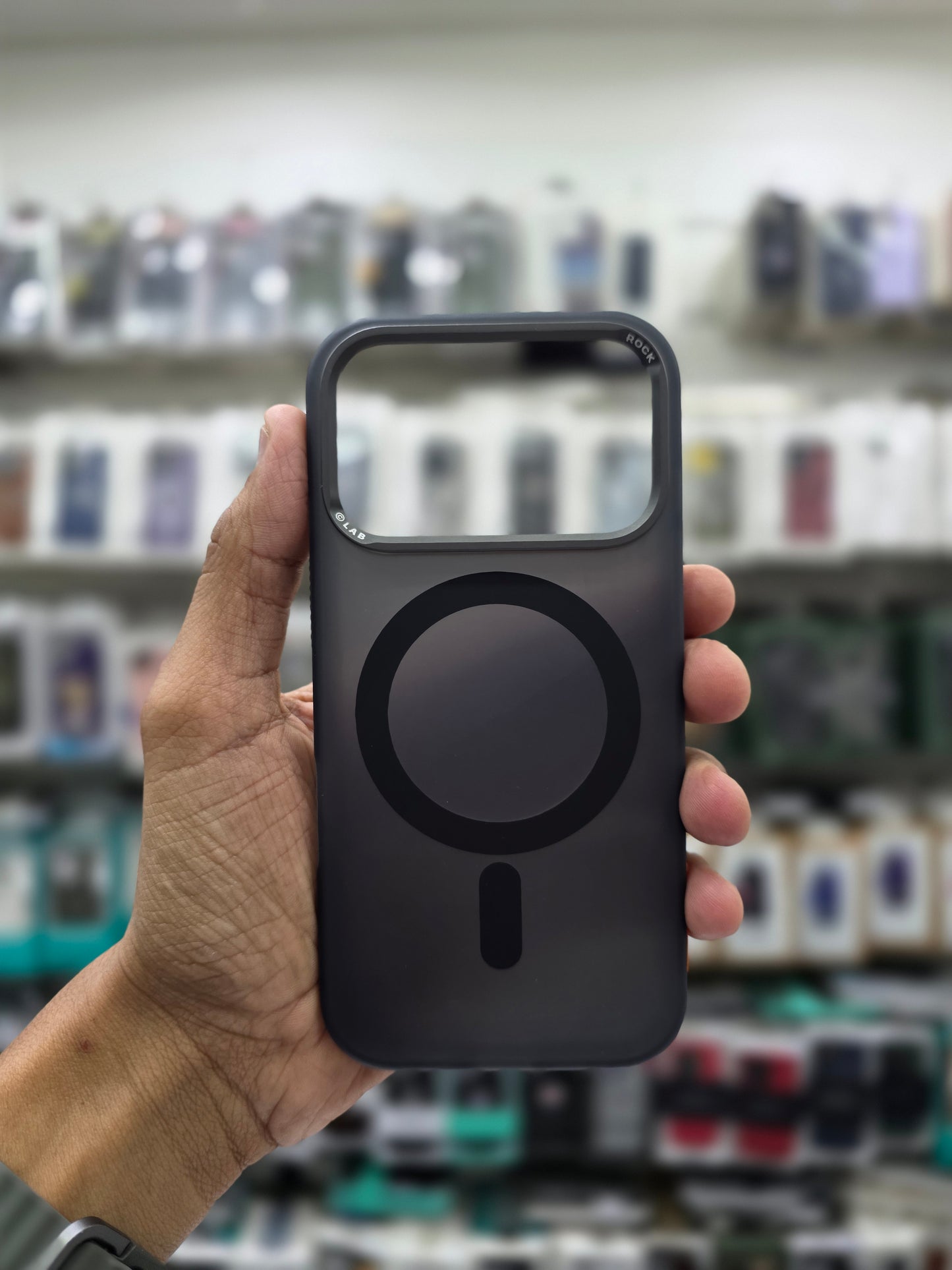 Rock Matte Series with Magnetic(Semi-Transparent ) Cover - iPhone 17 Pro Max