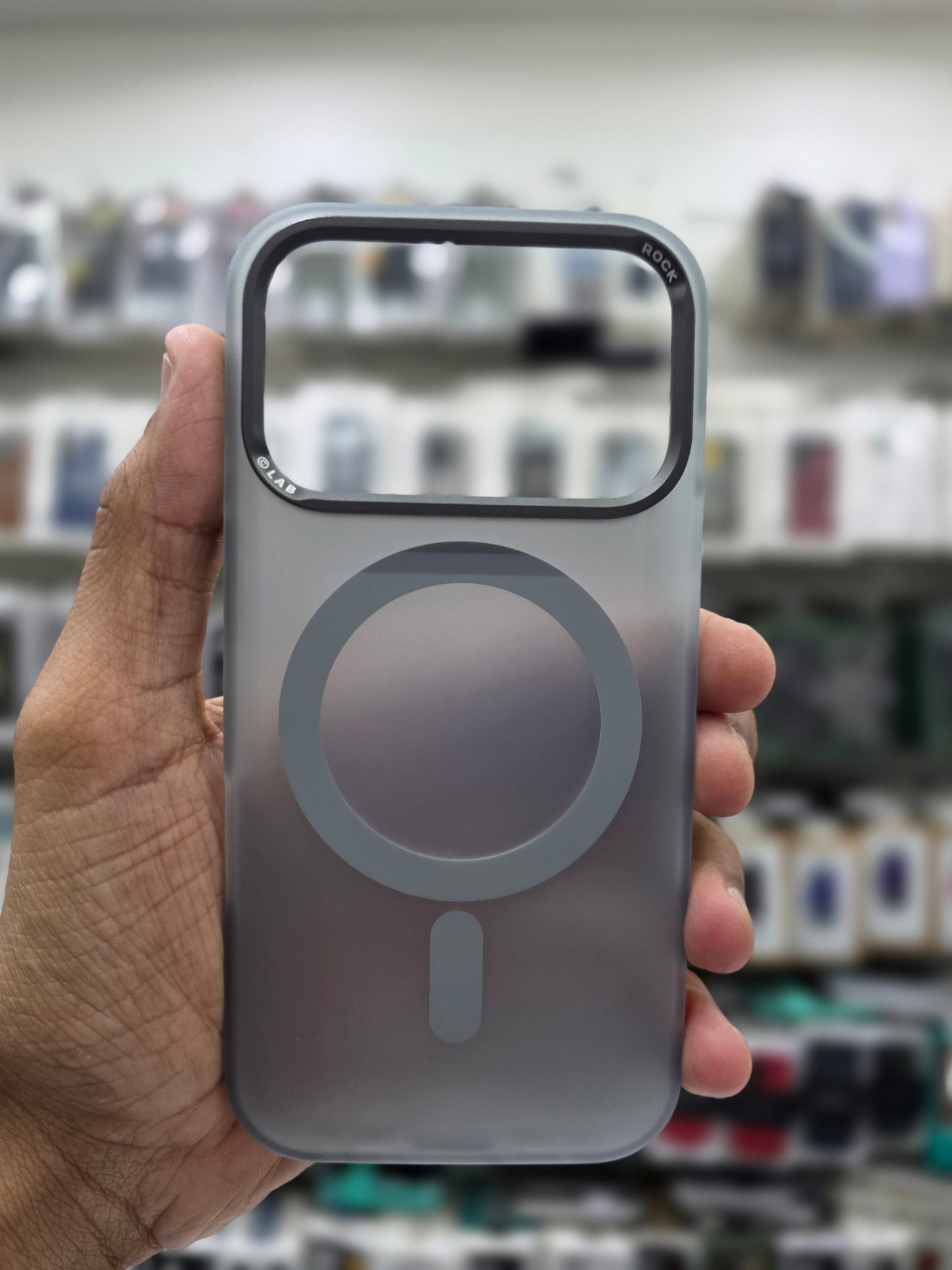 Rock Matte Series with Magnetic(Semi-Transparent ) Cover - iPhone 17 Pro Max
