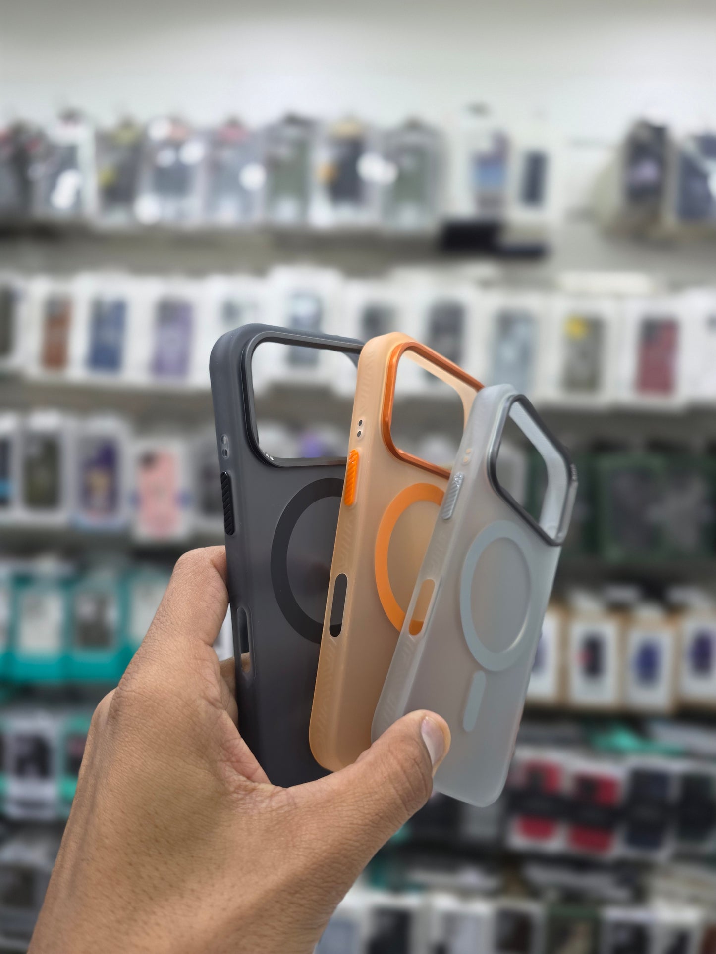 Rock Matte Series with Magnetic(Semi-Transparent ) Cover - iPhone 17 Pro Max