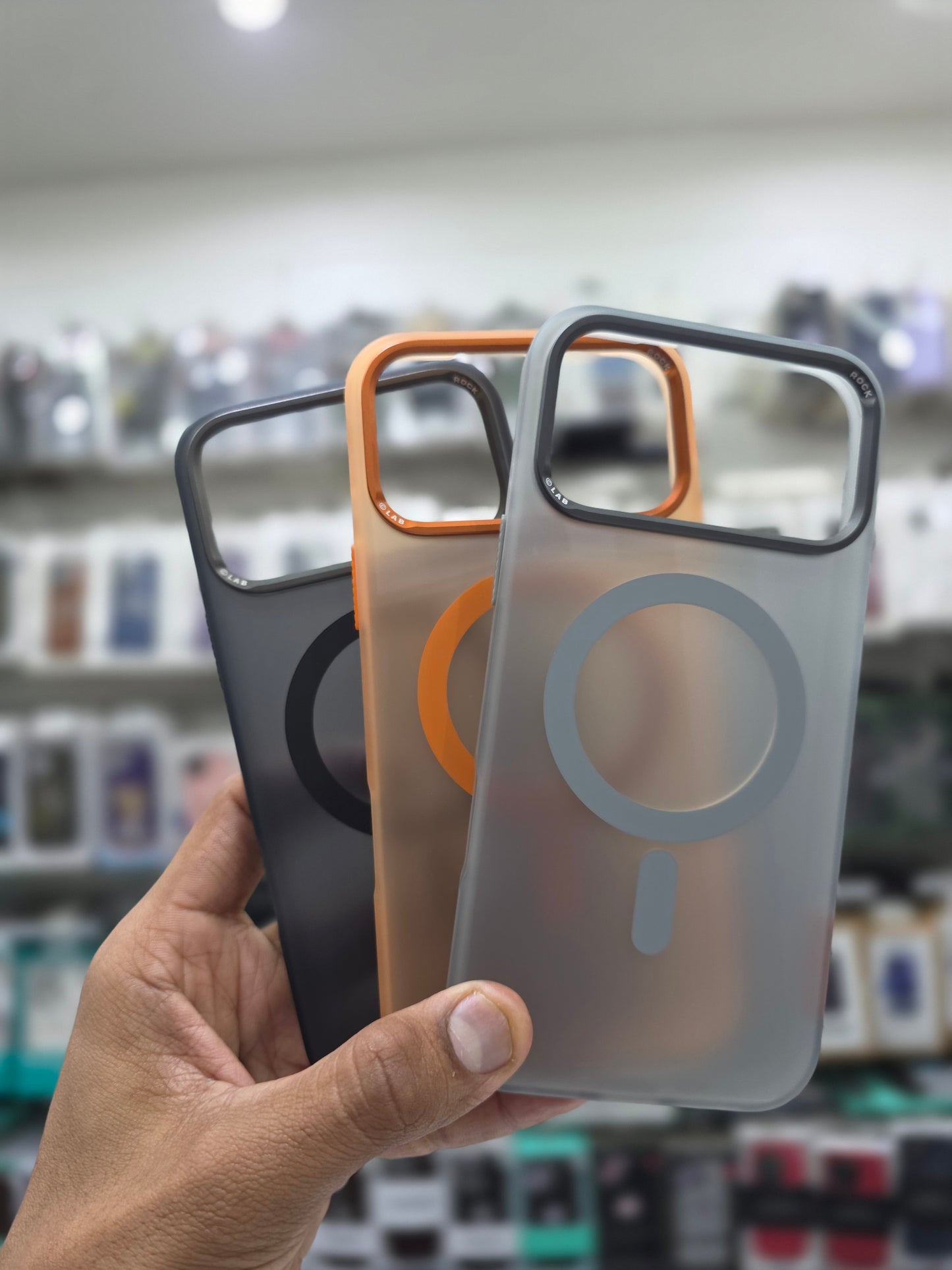 Rock Matte Series with Magnetic(Semi-Transparent ) Cover - iPhone 17 Pro Max
