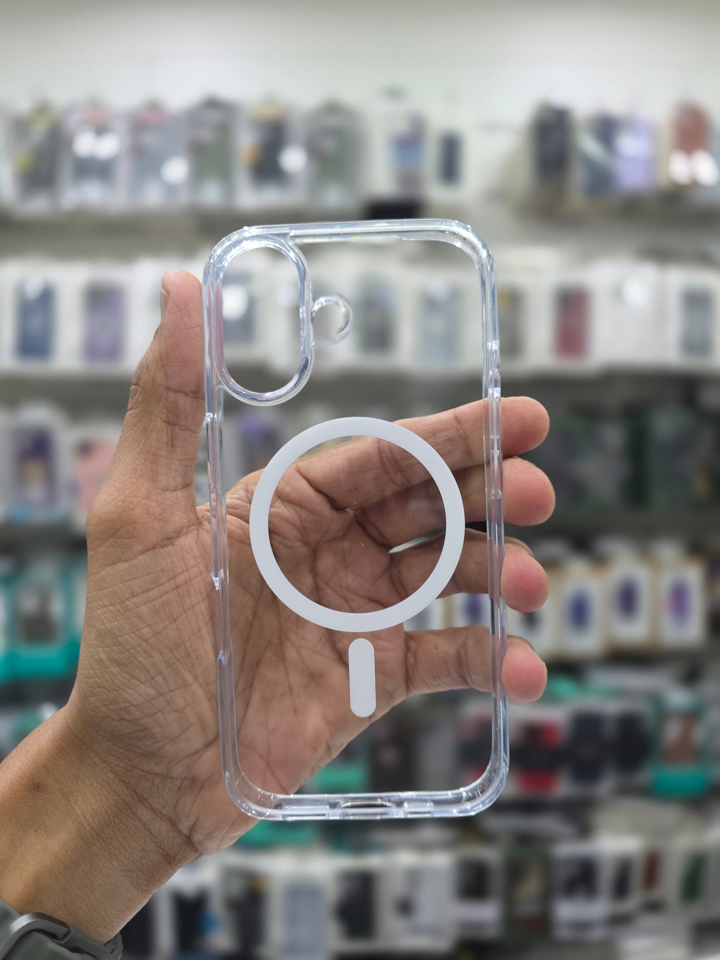 Rock Crystal Shield Transparent Magnetic Protection Case - iPhone 17