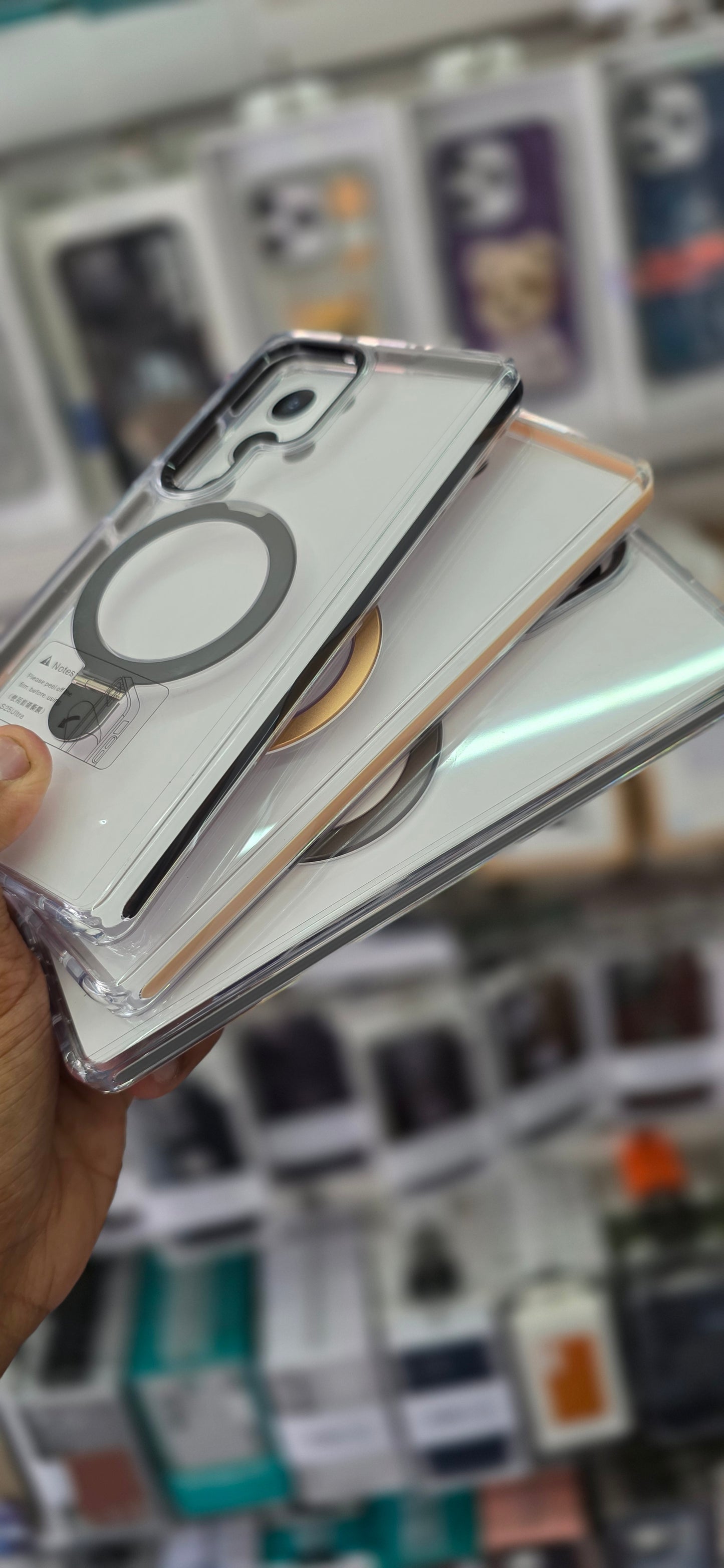 SRP MagSafe With Stand Transparent Case - Samsung S25Ultra