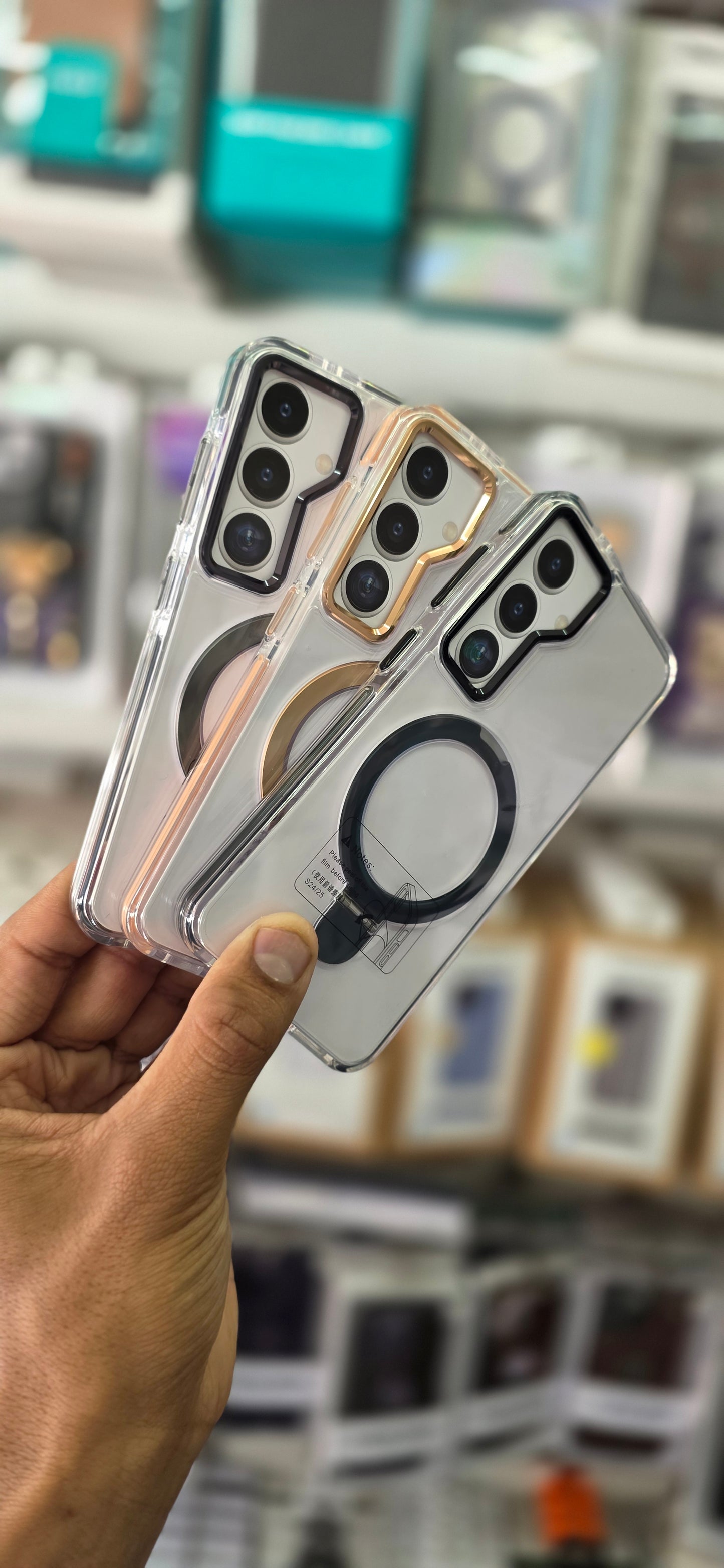 SRP MagSafe With Stand Transparent Case - Samsung S25