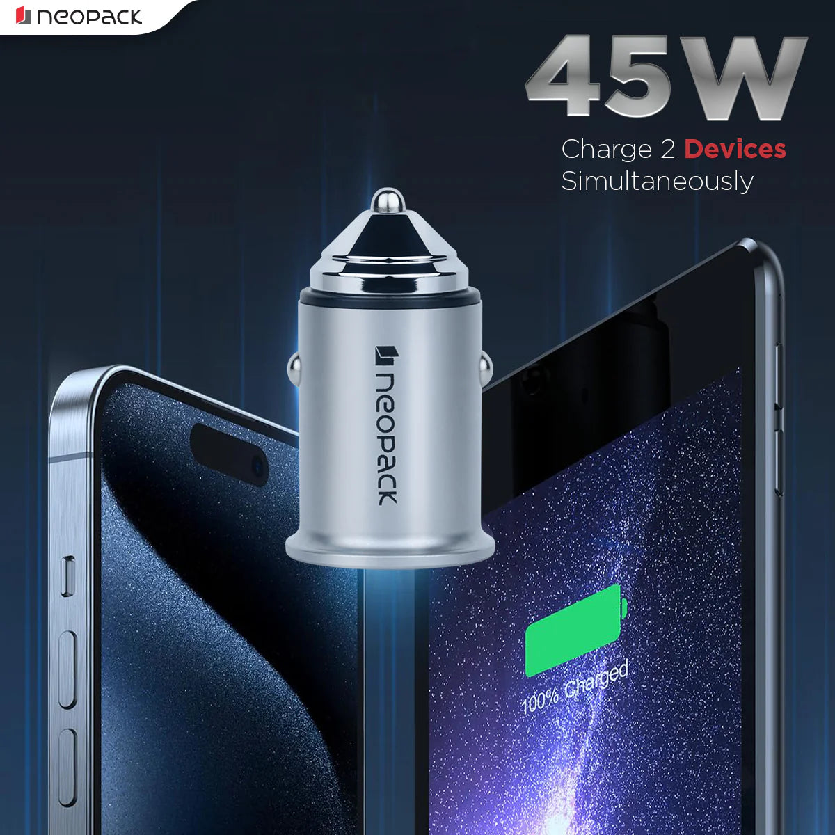 Neopack Turbo Car Charger 45