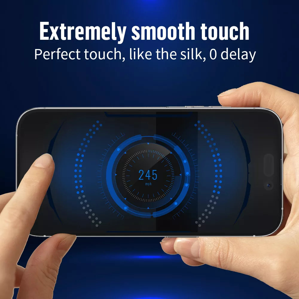 Blueo Anti Static HD Tempered Clear Glass for iPhone 16 Pro
