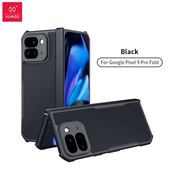 Get Google Pixel 9 Pro Fold Premium Black Color Case with affordable price and free online shipping.