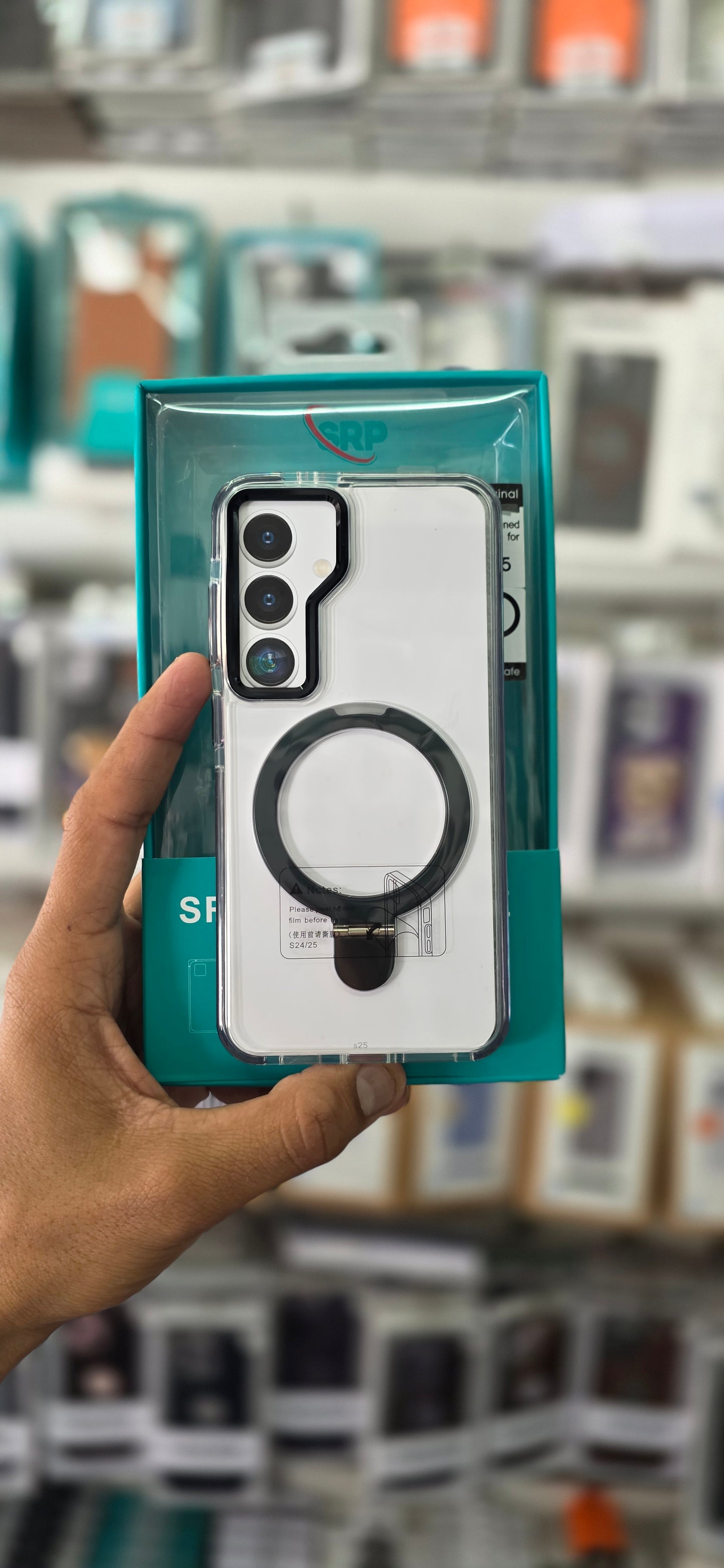 SRP MagSafe With Stand Transparent Case - Samsung S25