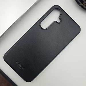 PULOKA Leather Ultra Slim Leather Thin Case For Samsung S25