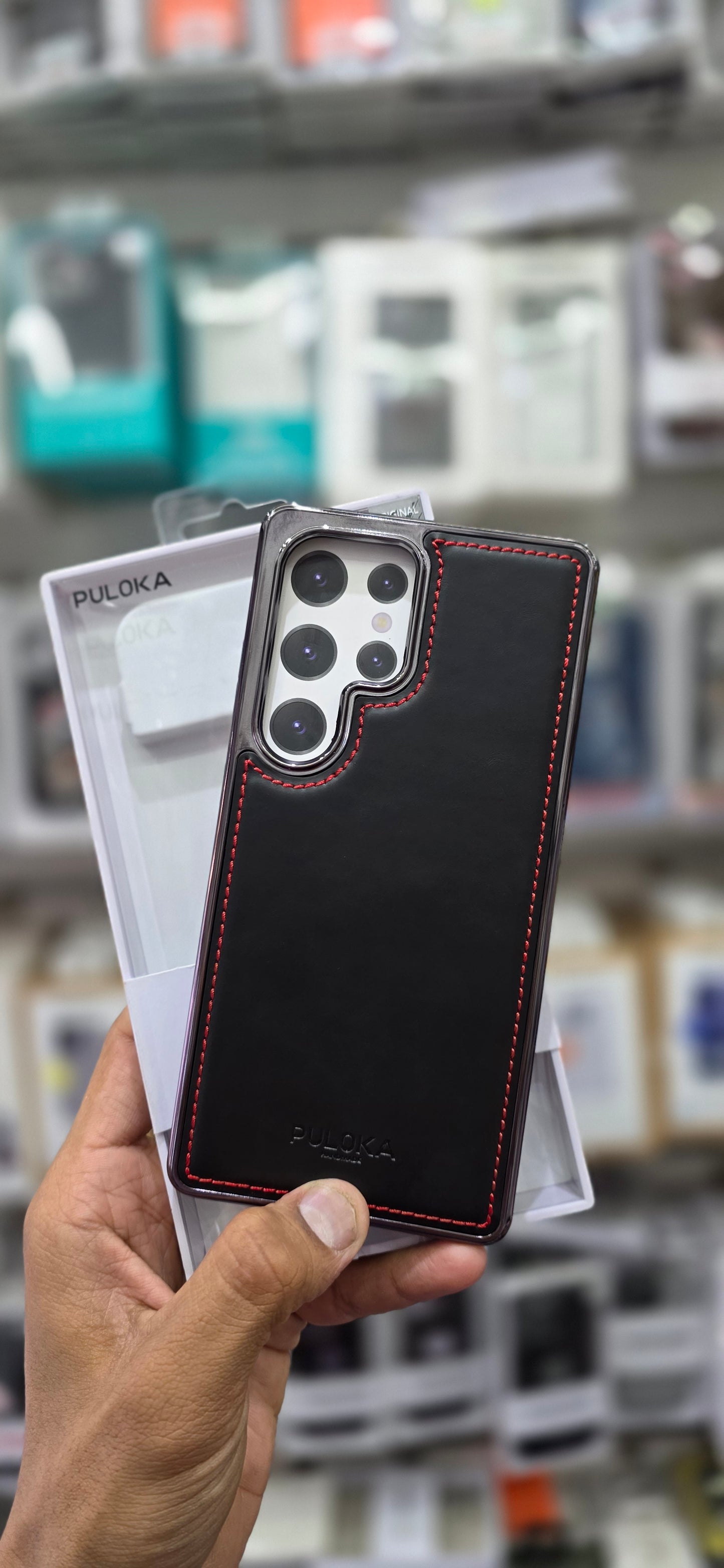 PULOKA Classic Leather For Samsung S25 Ultra