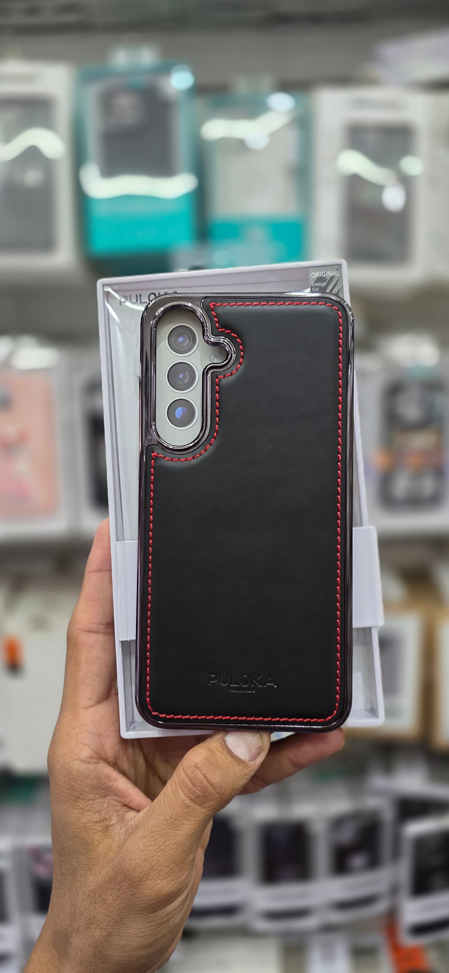 PULOKA Classic Leather For Samsung S25 Plus