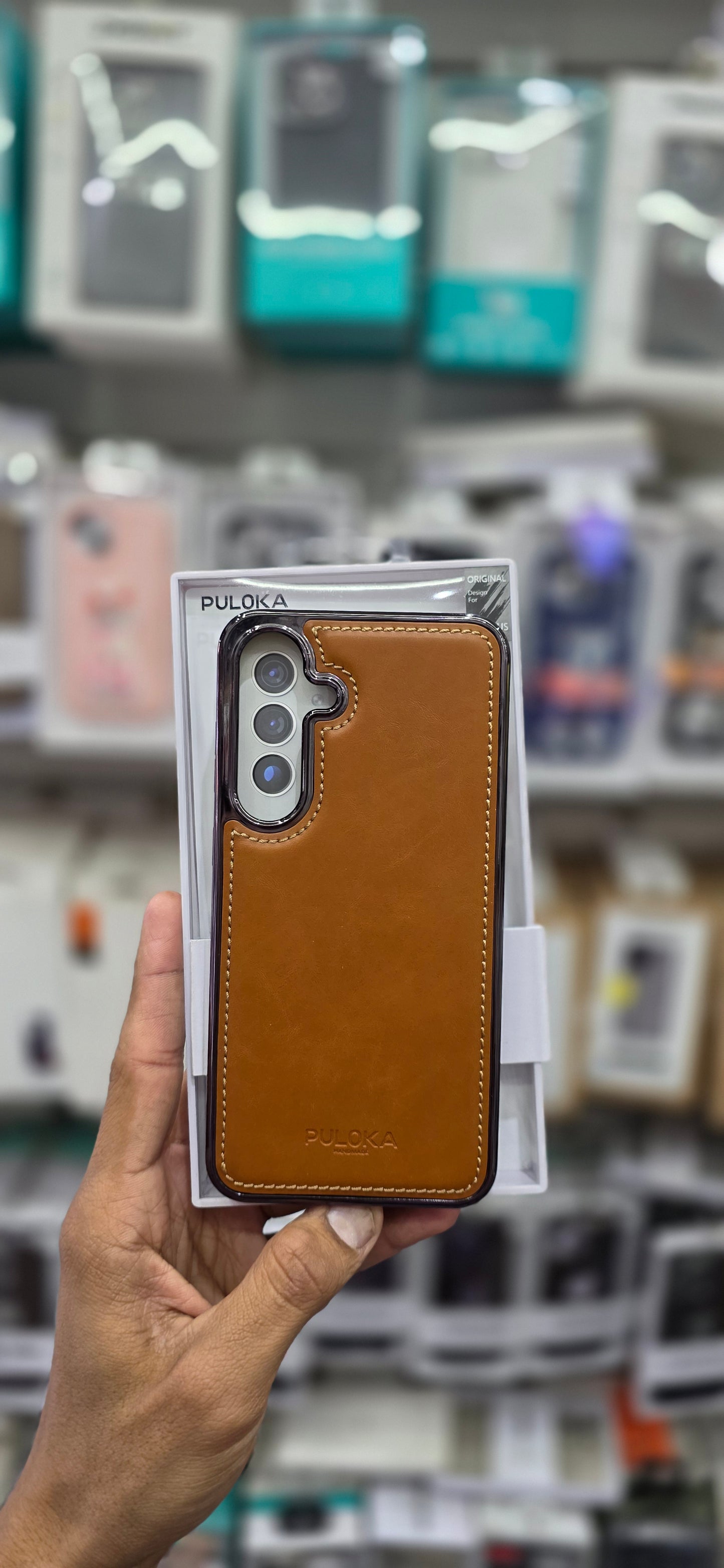 PULOKA Classic Leather For Samsung S25 Plus