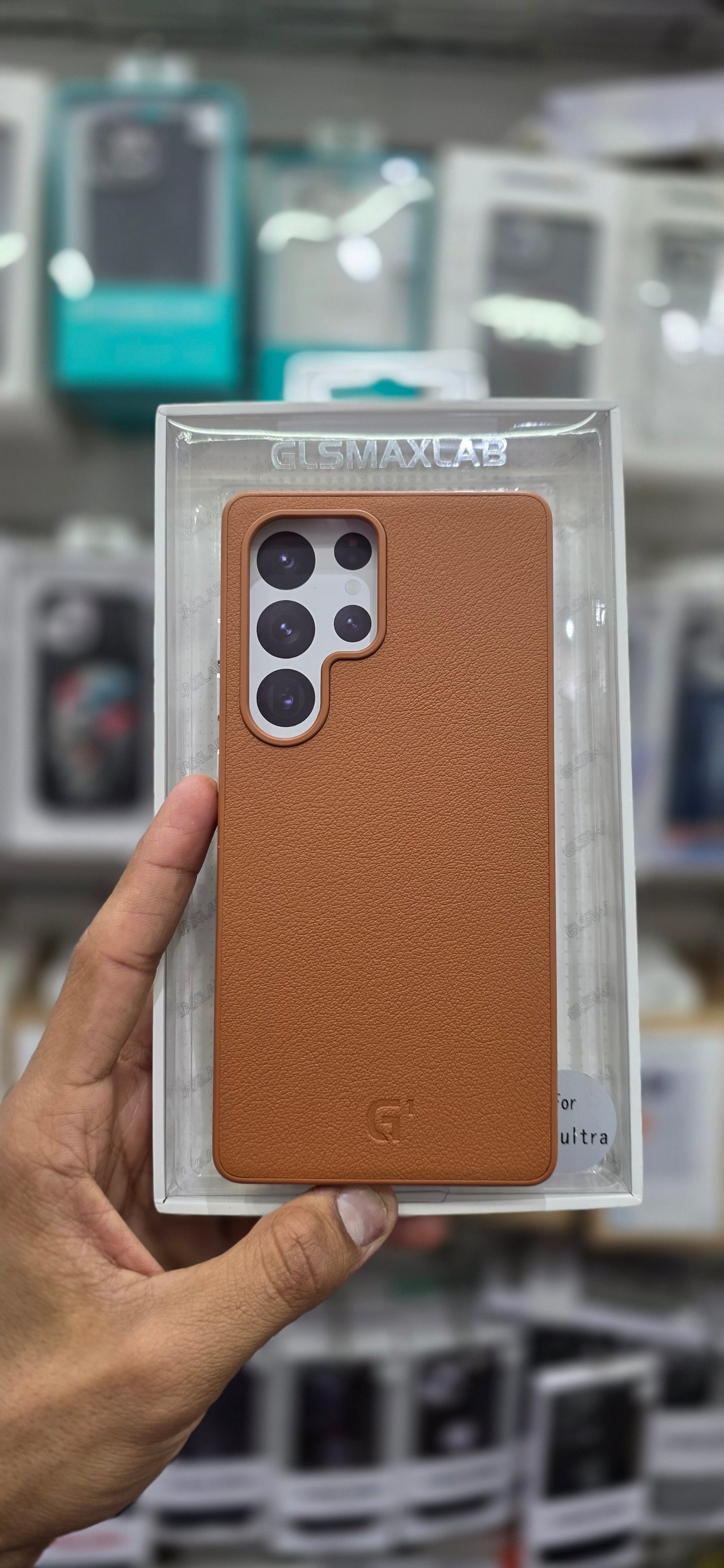 GLSMAXLAB PU Leather Case For Samsung S25 Ultra