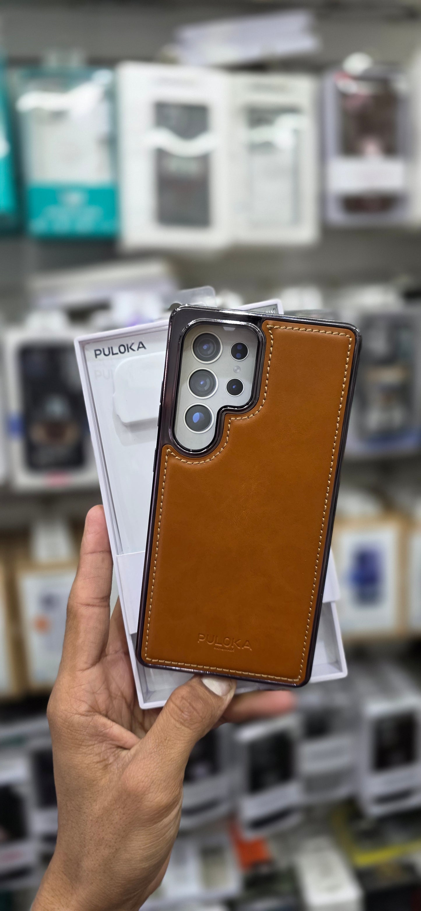PULOKA Classic Leather For Samsung S25 Ultra