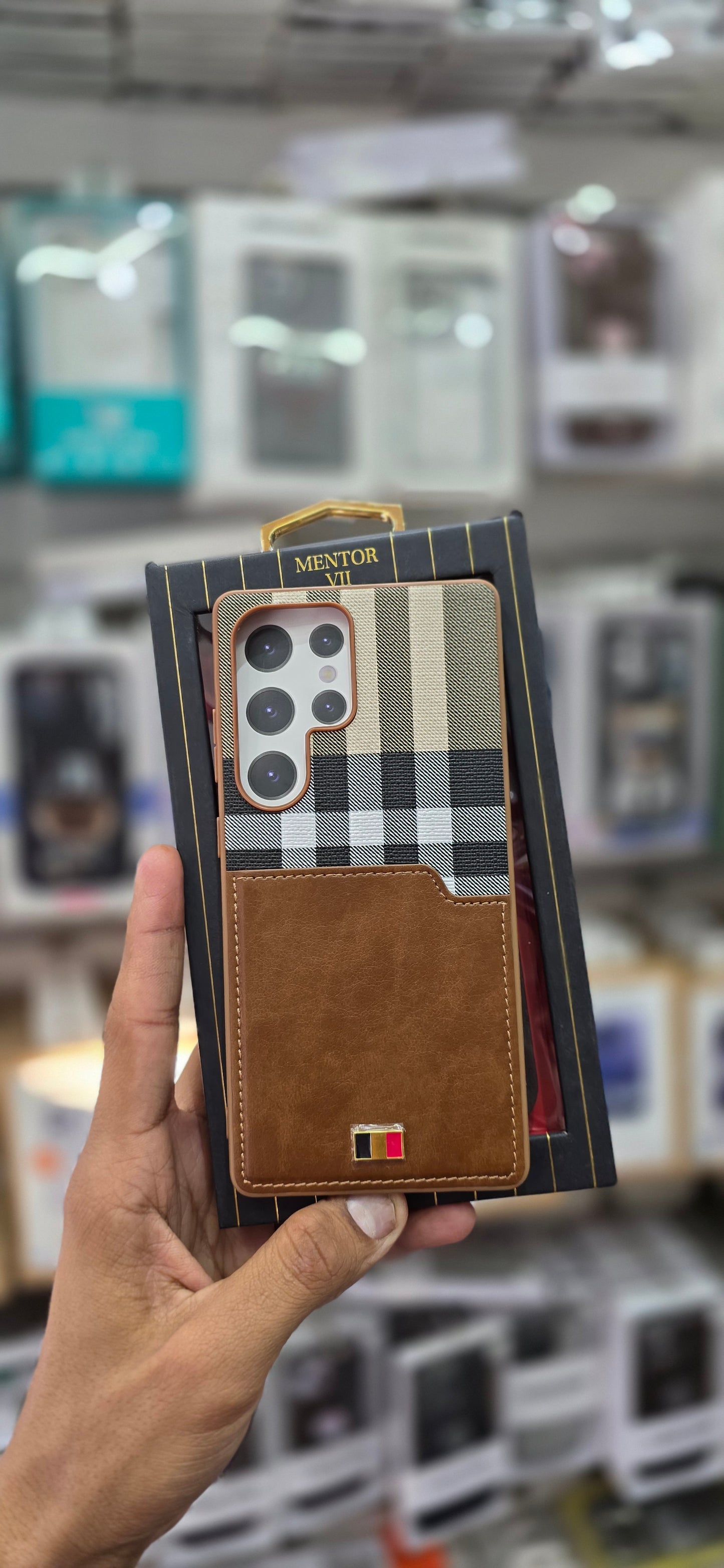 Mentor VII Premium Leather Wallet Case For Samsung S25 Ultra