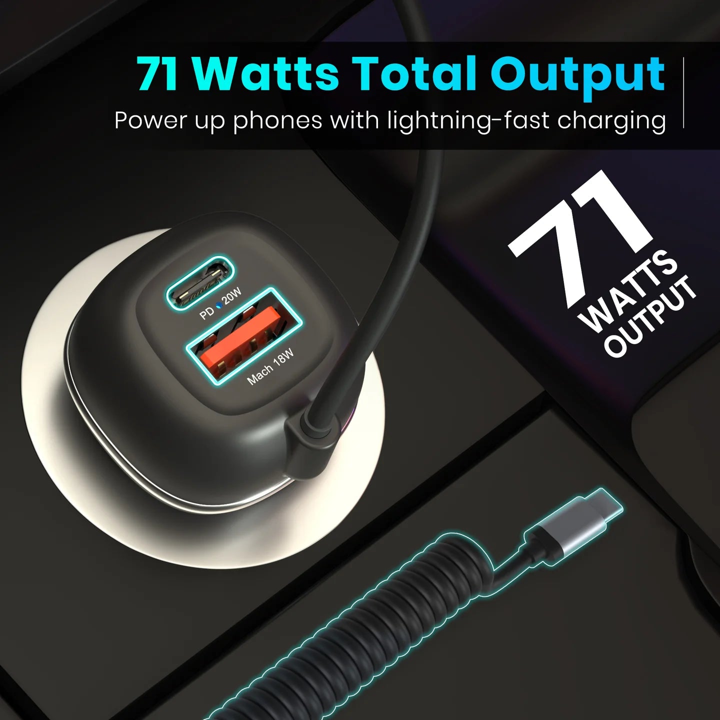 Portronics Car Power 1C