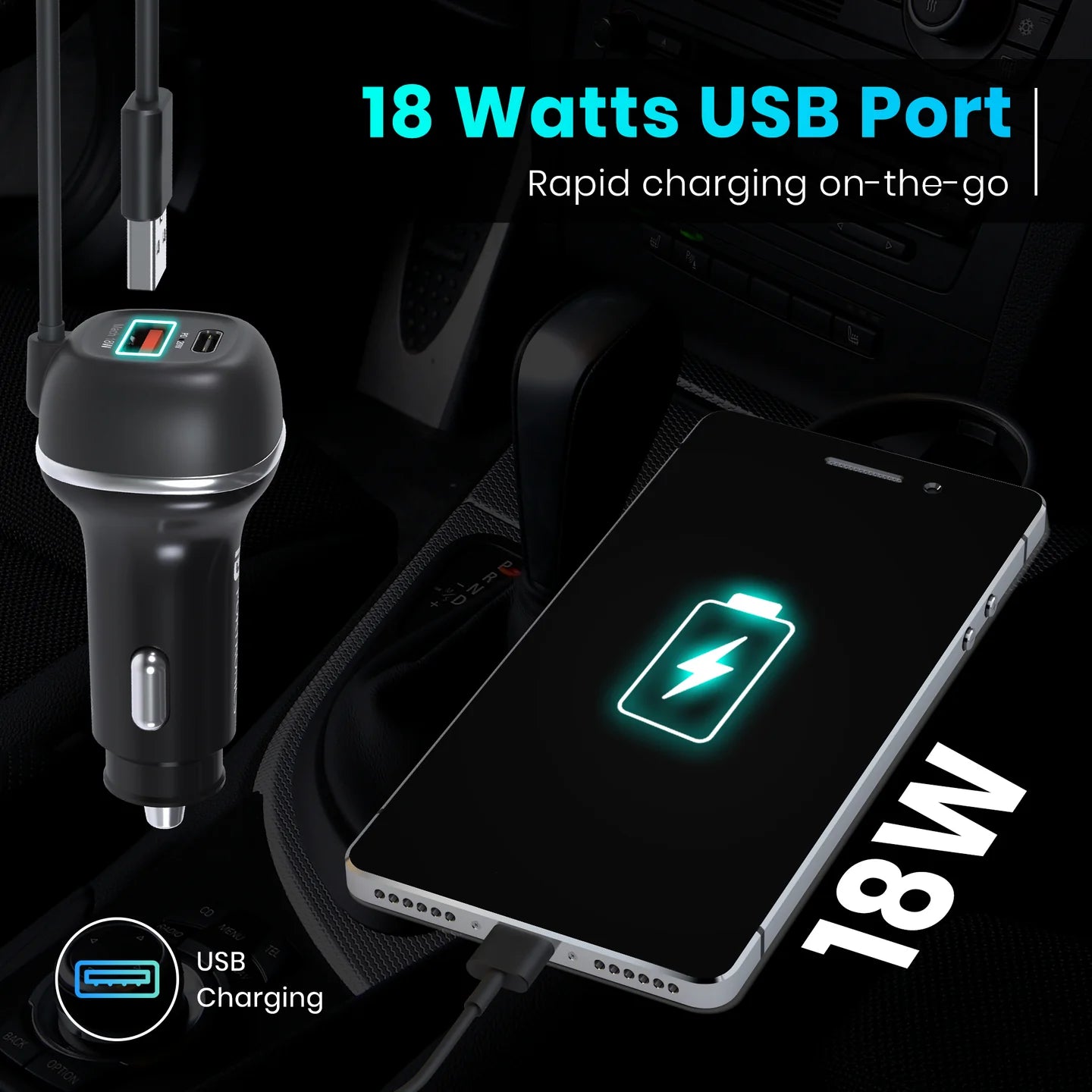 Portronics Car Power 1C