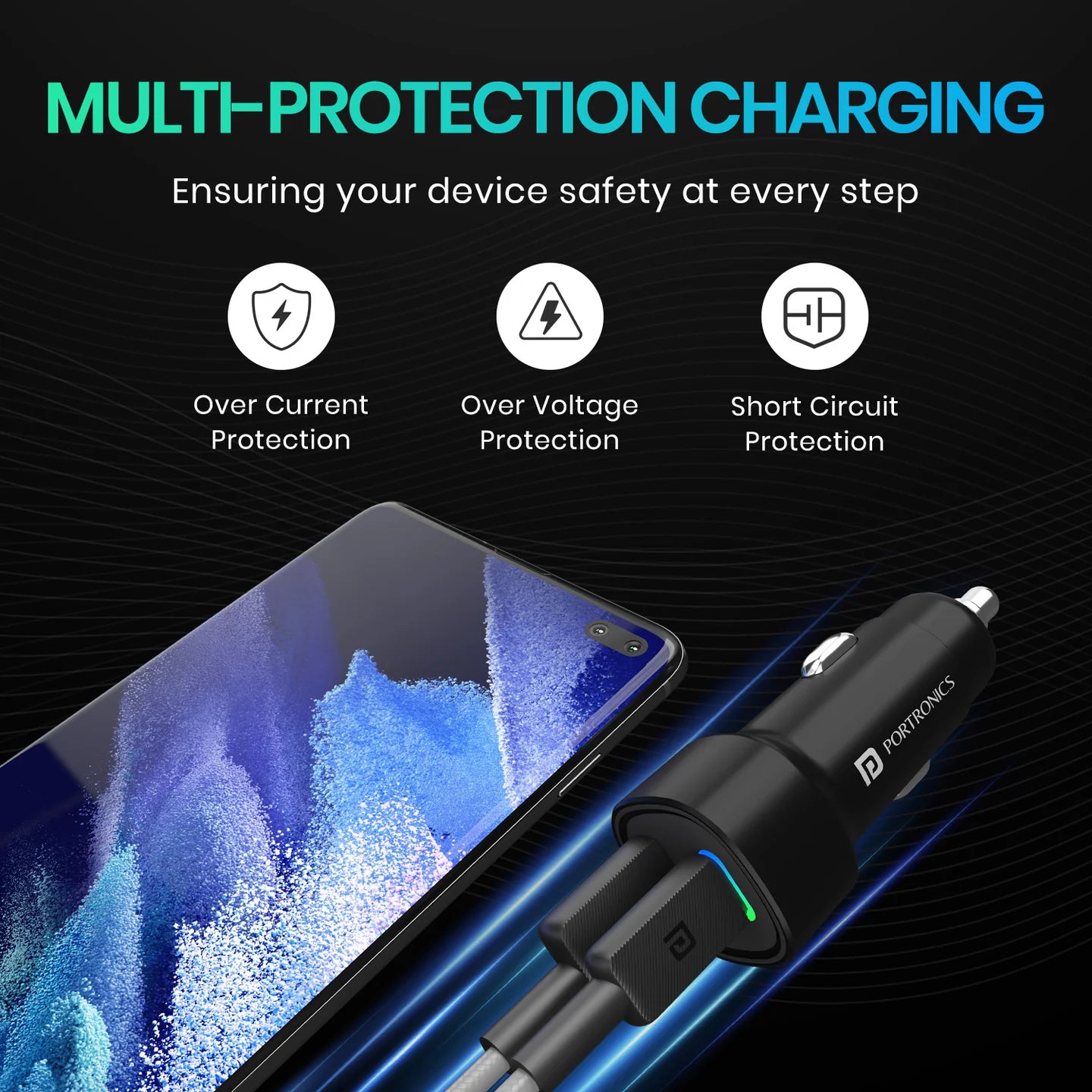 Portronics Car Power 80