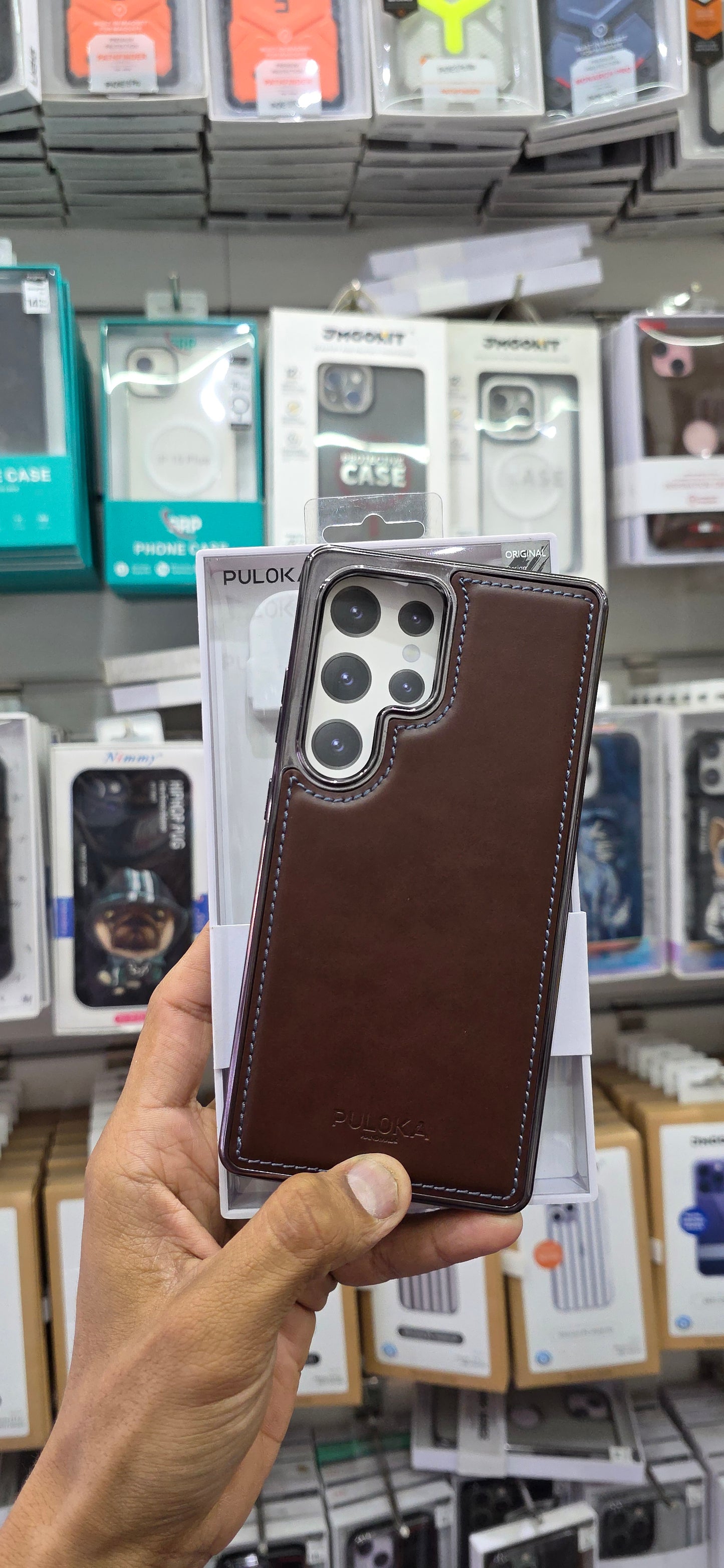 PULOKA Classic Leather For Samsung S25 Ultra