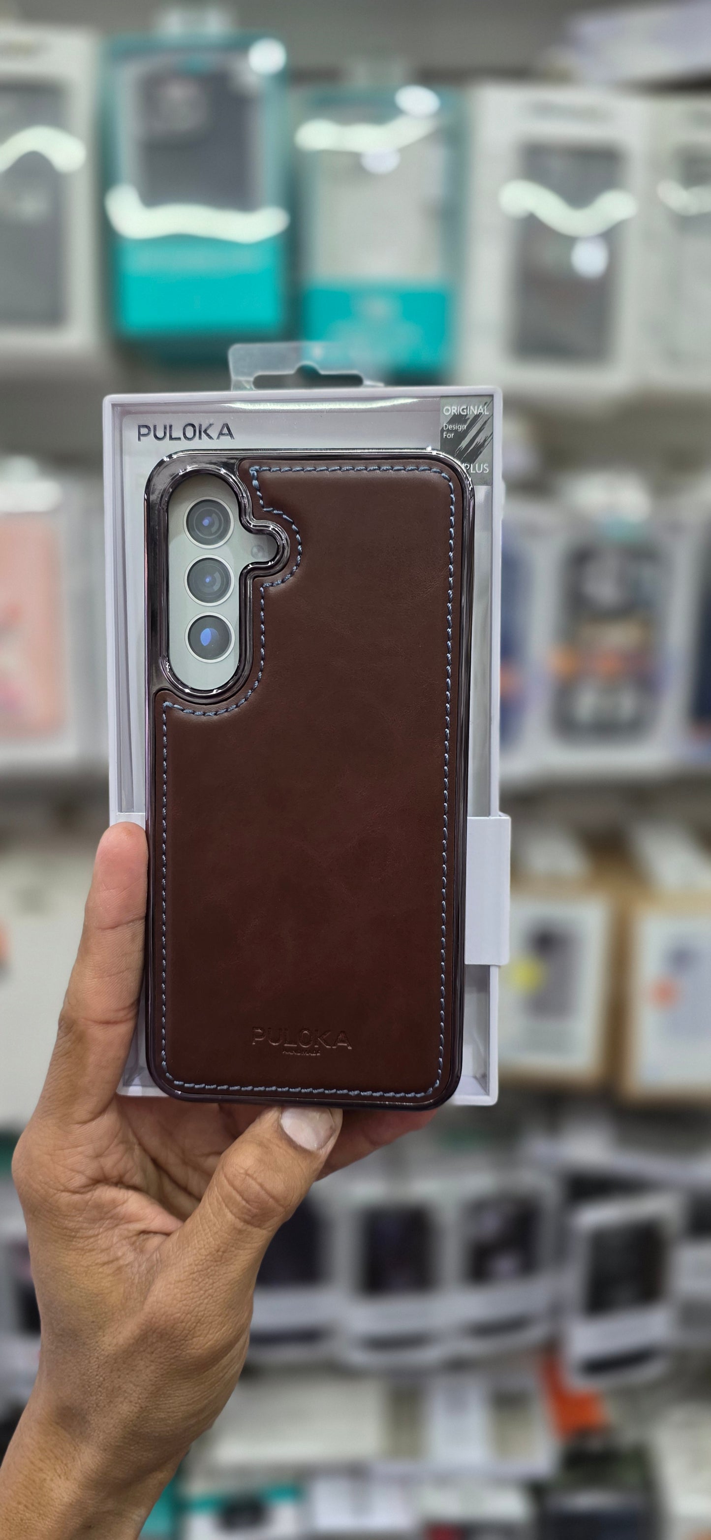 PULOKA Classic Leather For Samsung S25 Plus