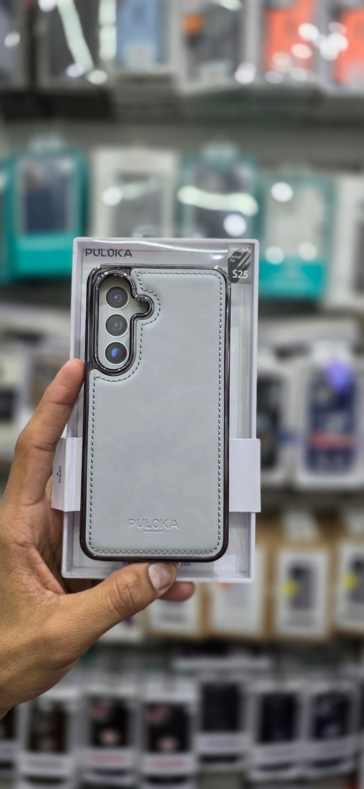 PULOKA Classic Leather For Samsung S25 Plus