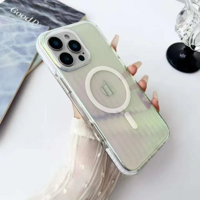 SRP Stripe Texture Hard PC Clear Magsafe Case - iPhone 16 Pro