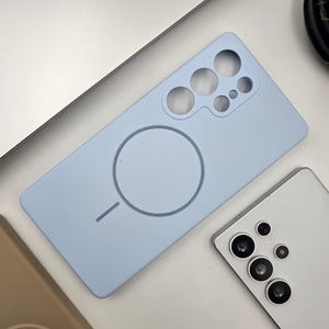 Magnetic Magsafe Silky Silicone Case For Samsung S25 Ultra