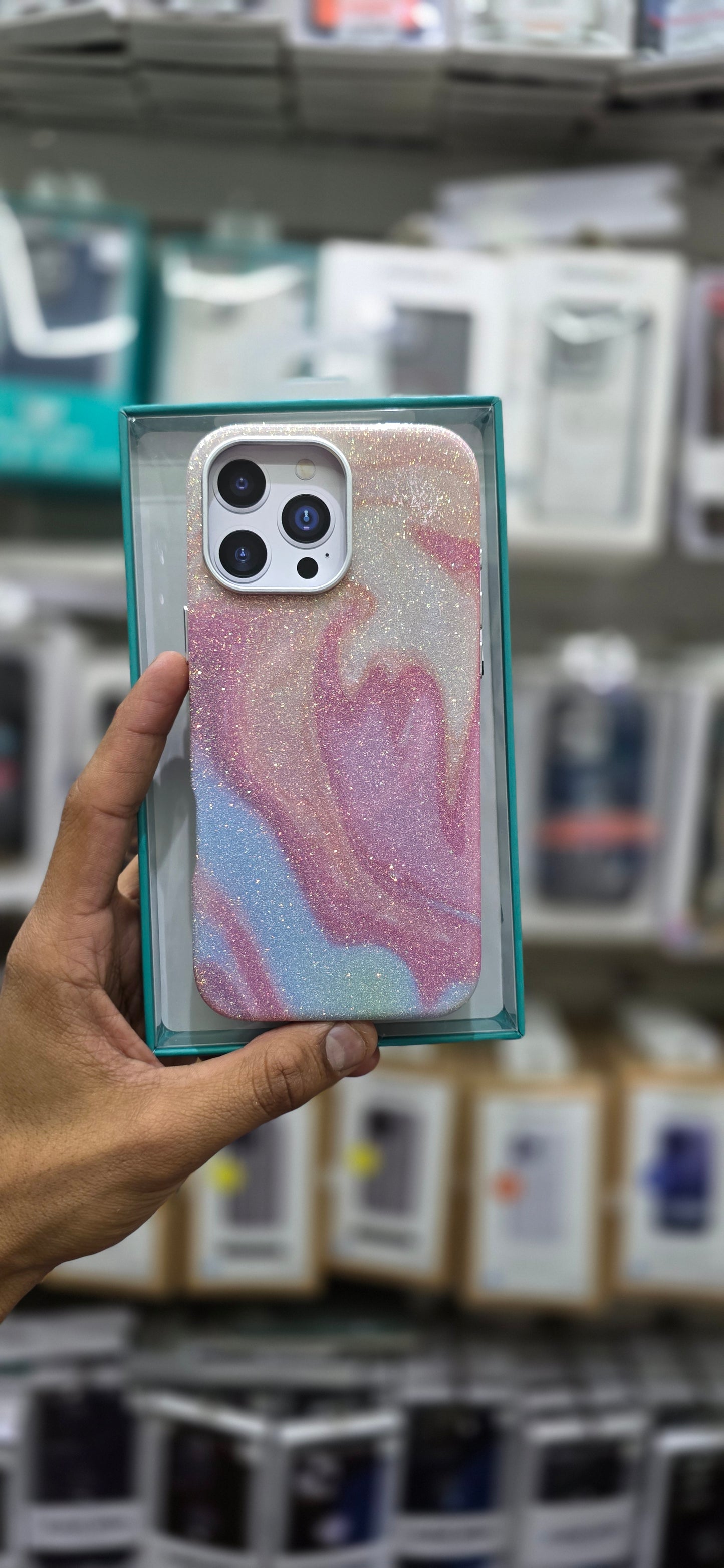 SRP Glittery Pastel Swirl Case WIth MagSafe - iPhone 16 Pro