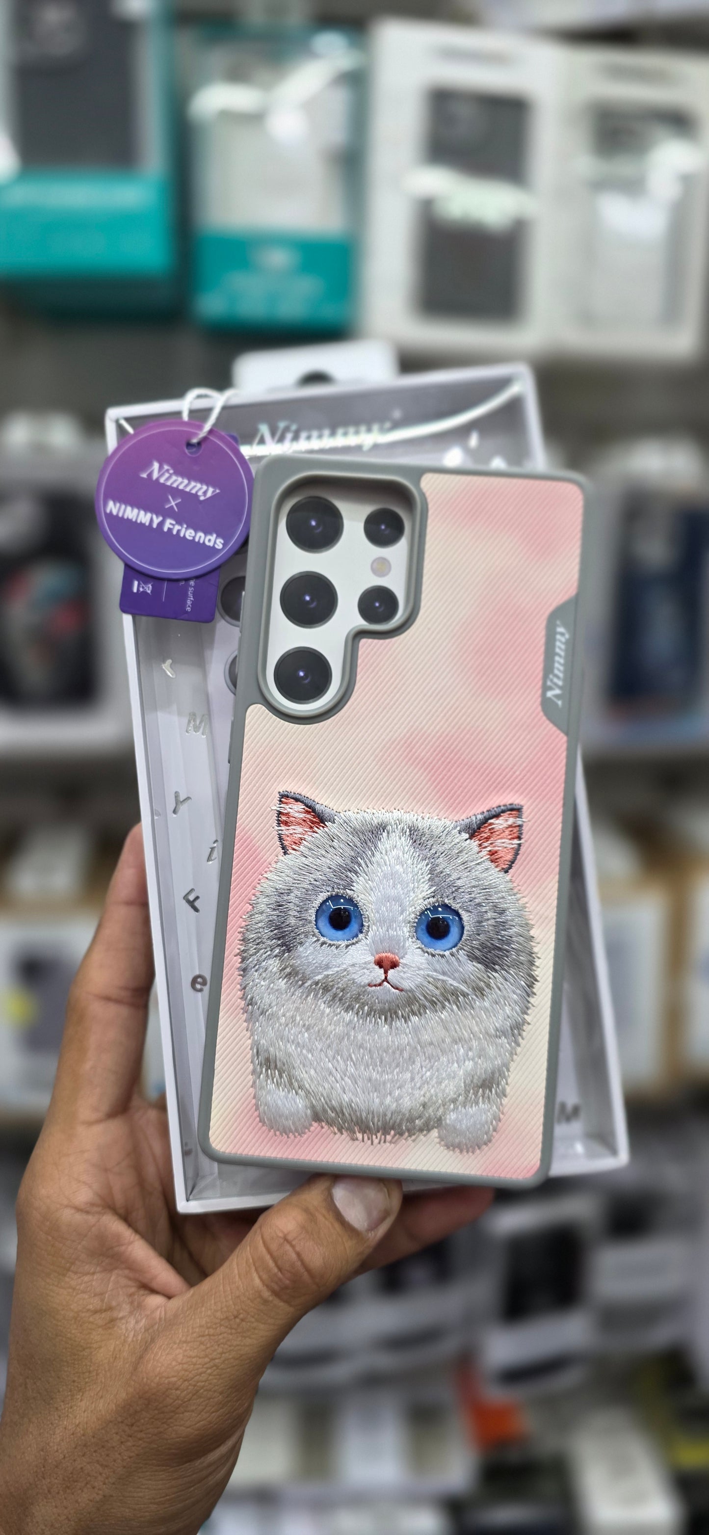 Nimmy Leather Cat Case For Samsung S25 Ultra