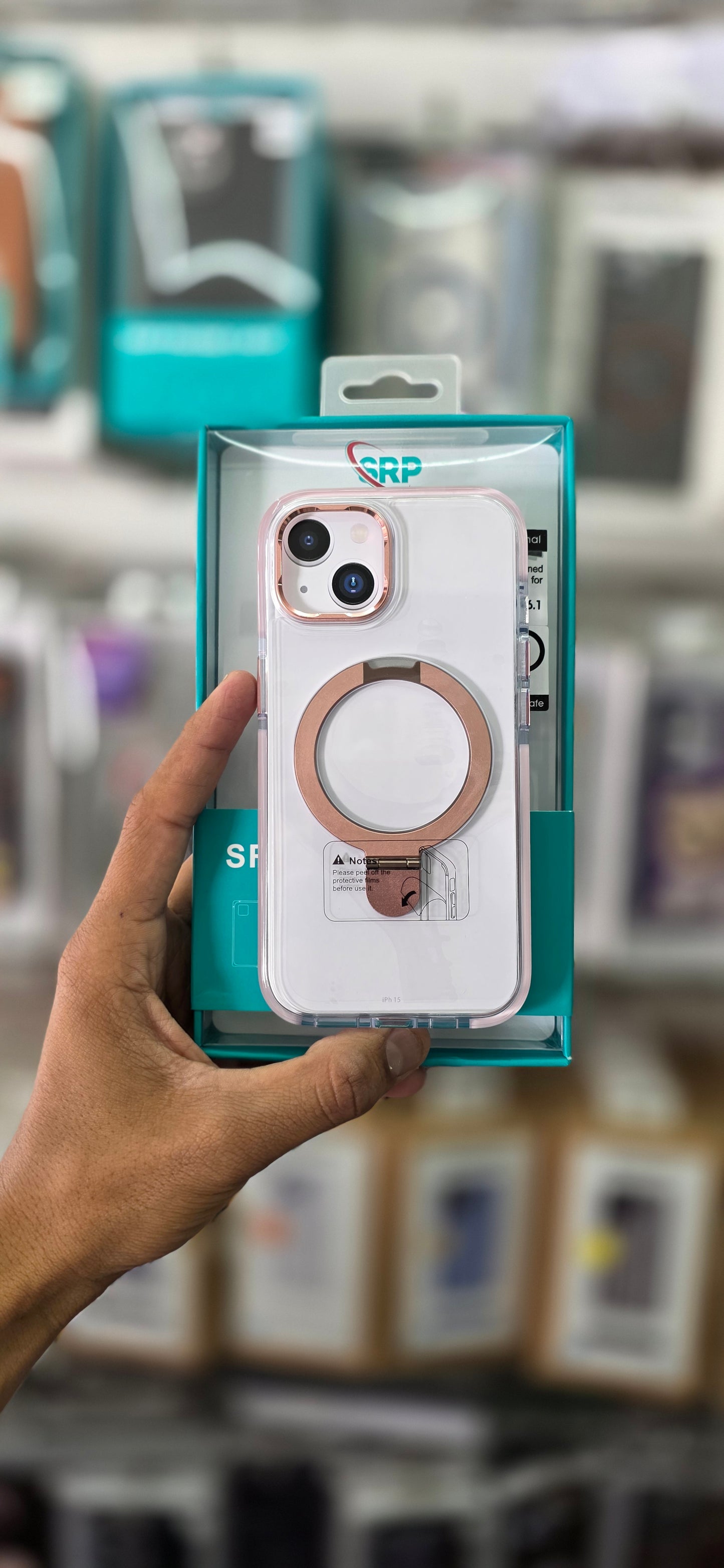 SRP MagSafe With Stand Transparent Case - iPhone 14