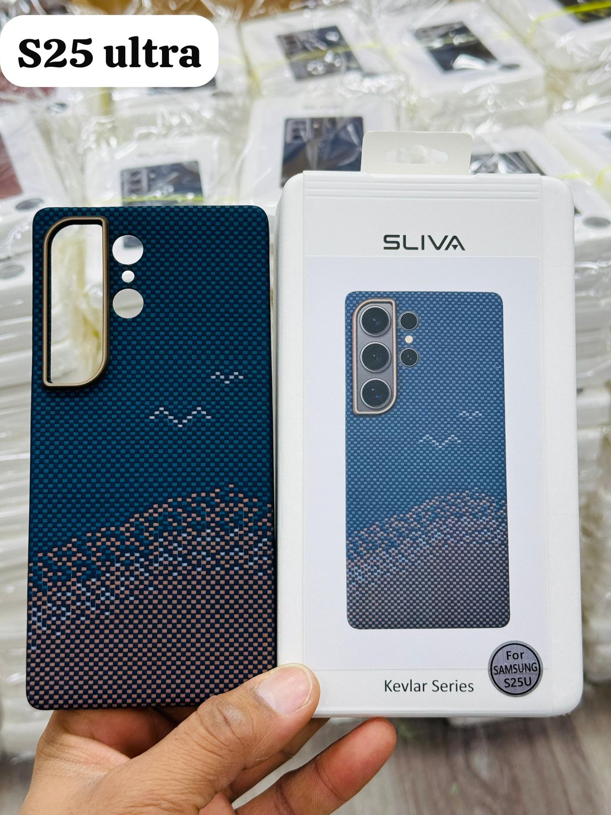 Sliva Magnetic Carbon Fiber Texture Case - Samsung S25 Ultra