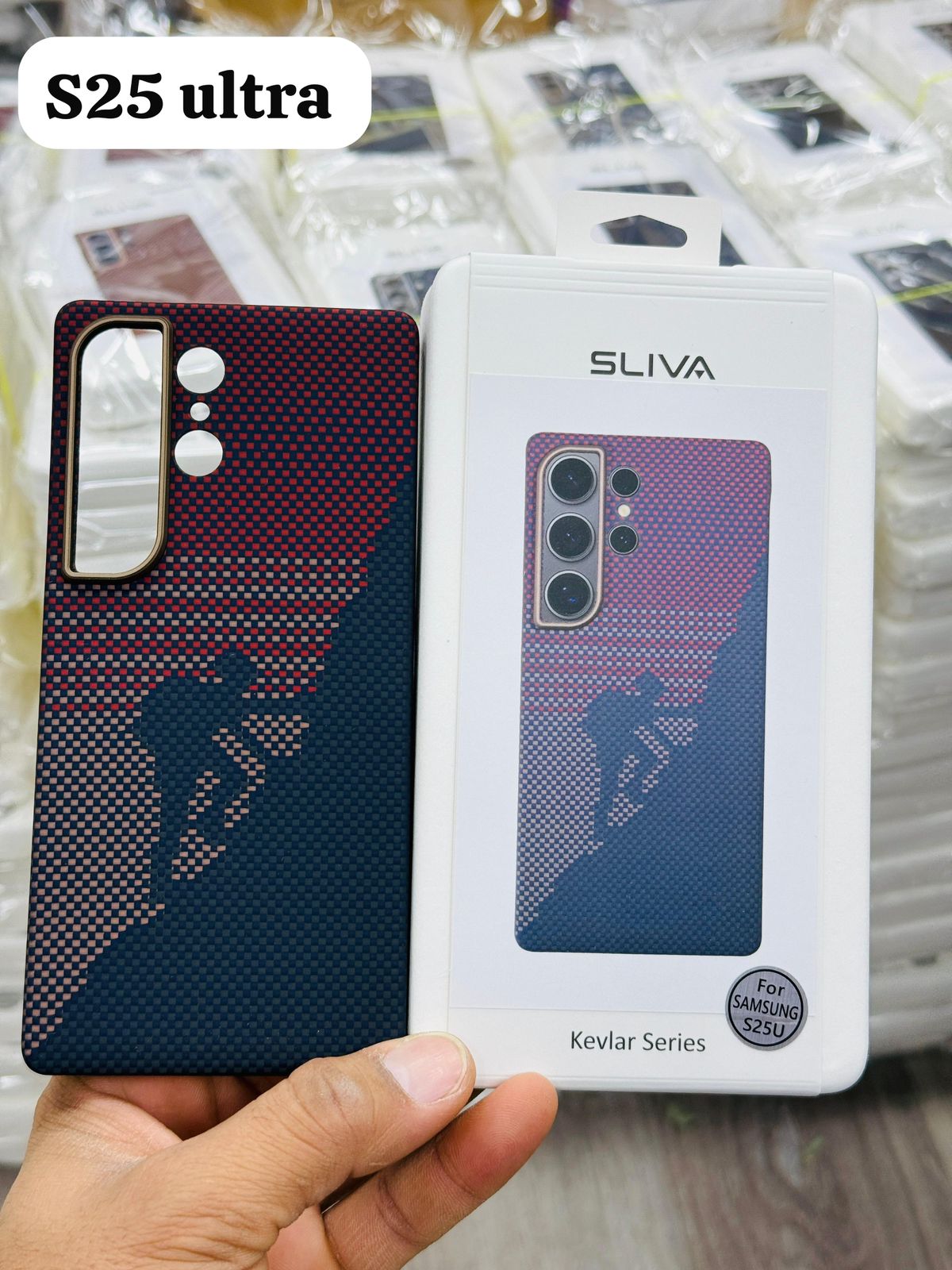 Sliva Magnetic Carbon Fiber Texture Case - Samsung S25 Ultra