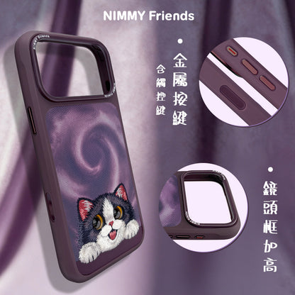 Nimmy Floppy Big Eyes Cute Pets MagSafe Embroidery Case - iPhone 18 Pro Max