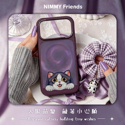 Nimmy Floppy Big Eyes Cute Pets MagSafe Embroidery Case - iPhone 18 Pro Max