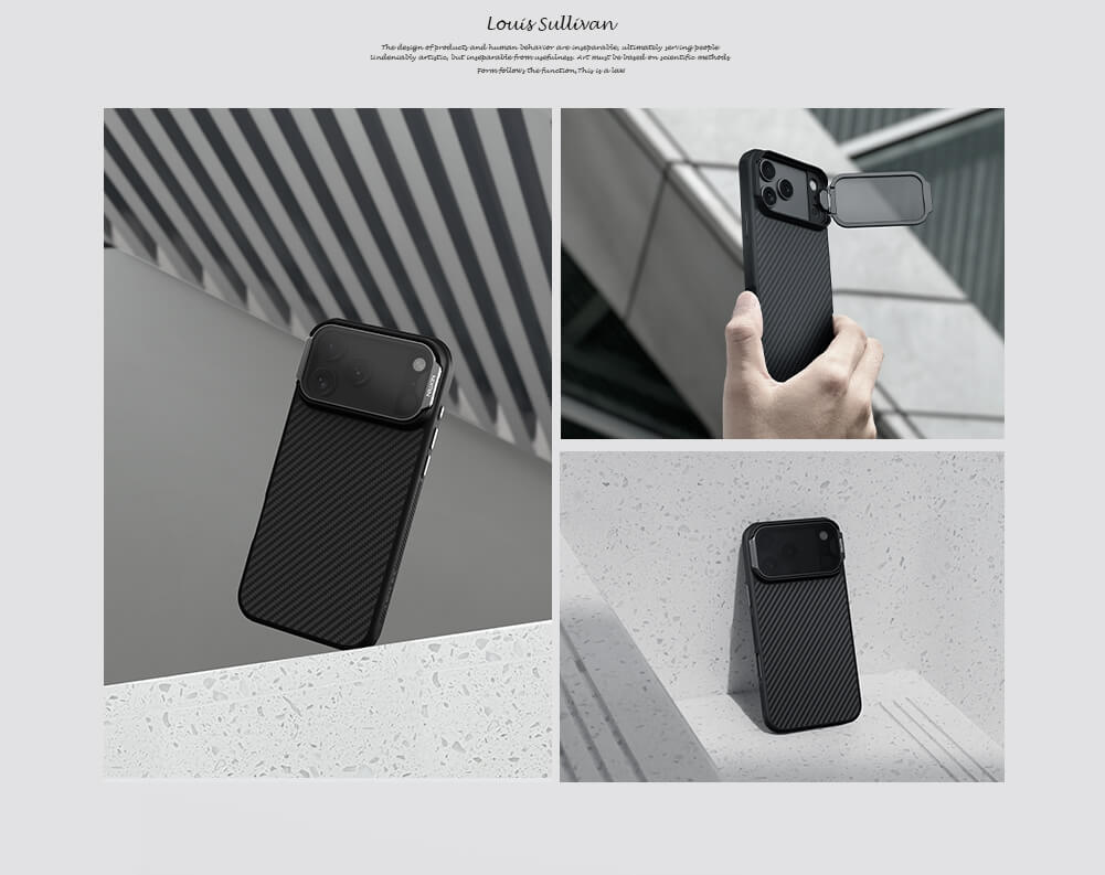 Nillkin CarboProp Magnetic MagSafe Transparent Lens Guard Edition Aramid fiber armor case - Apple iPhone 17 Pro Max