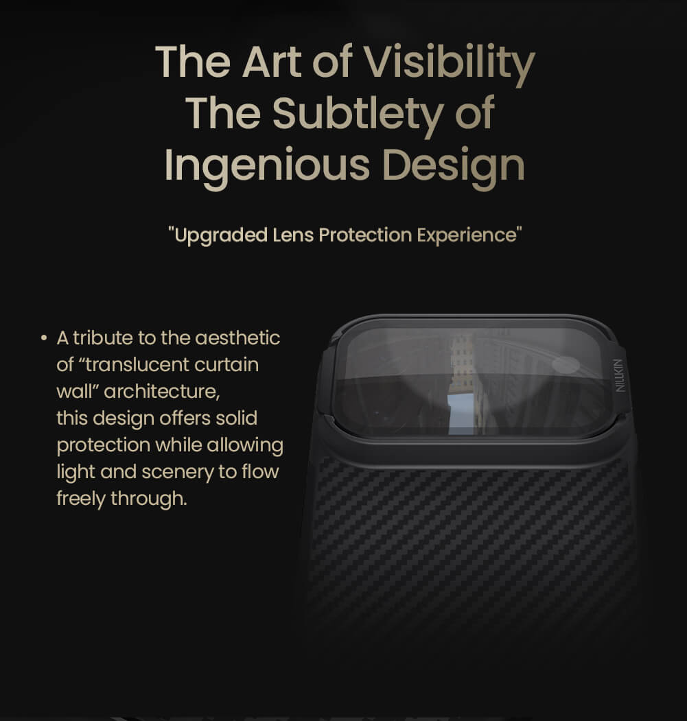 Nillkin CarboProp Magnetic MagSafe Transparent Lens Guard Edition Aramid fiber armor case - Apple iPhone 18 Pro Back Cover