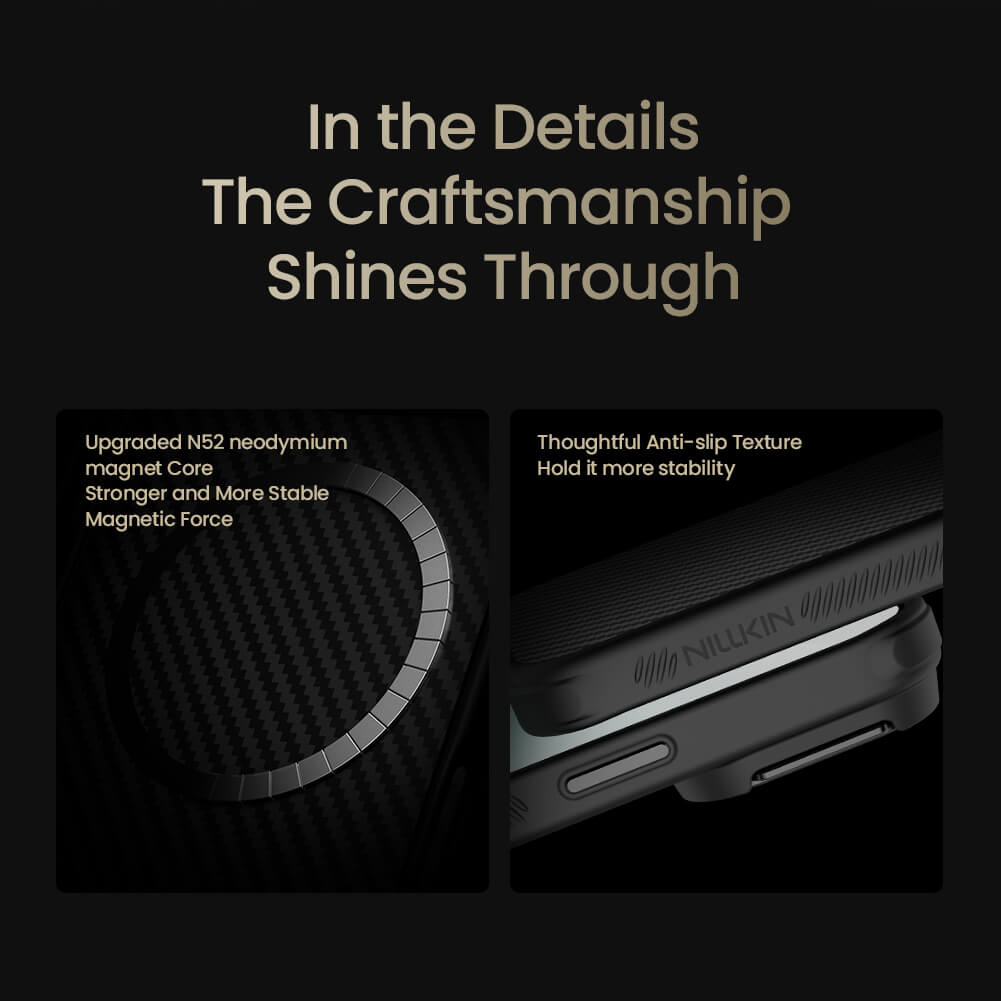 Nillkin CarboProp Magnetic MagSafe Transparent Lens Guard Edition Aramid fiber armor case - Apple iPhone 17 Pro Max