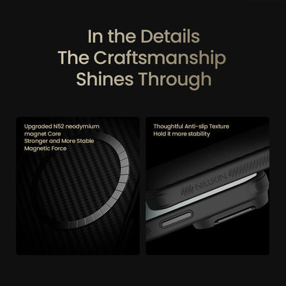 Nillkin CarboProp Magnetic MagSafe Transparent Lens Guard Edition Aramid fiber armor case - Apple iPhone 17 Pro Max